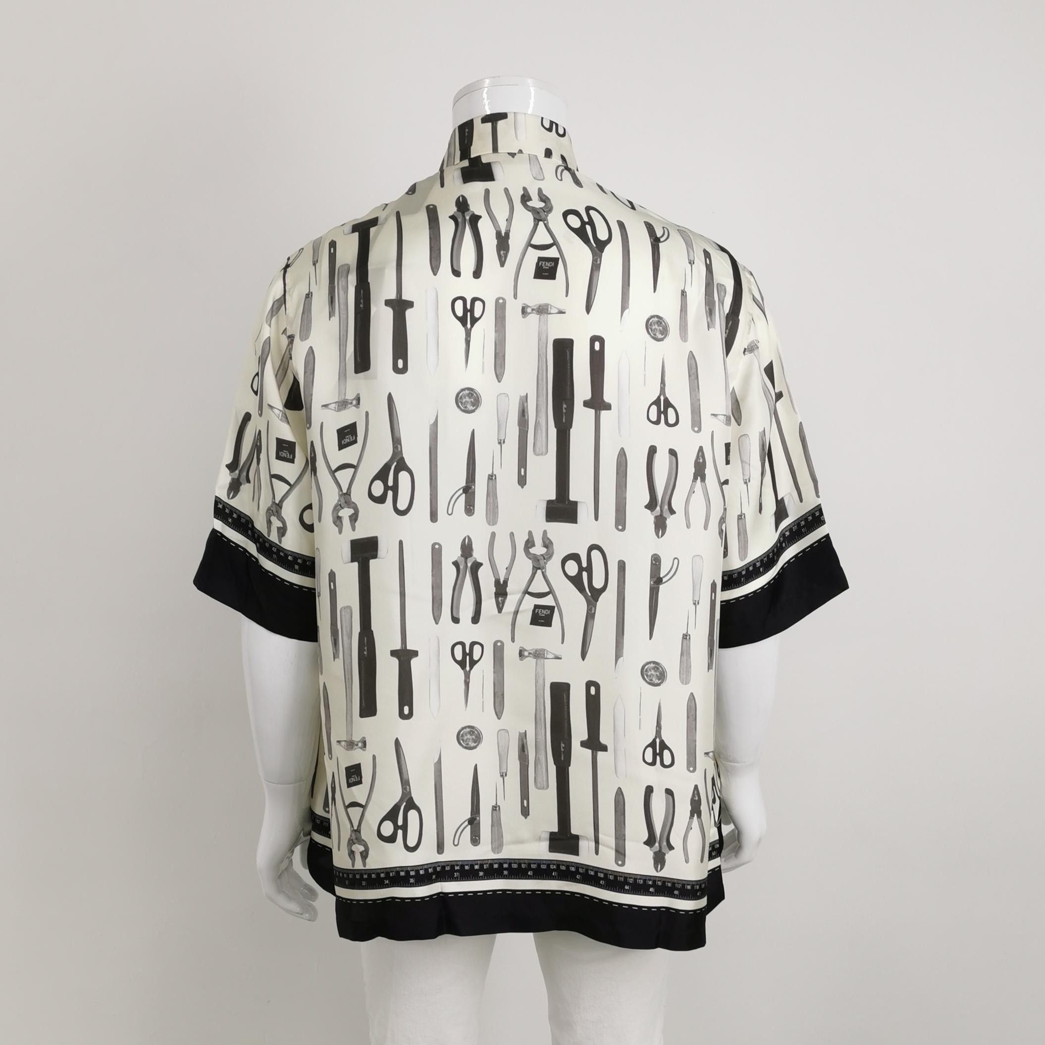 Fendi Fendi Men l Button Ups Size US L / EU 52-54 / 3 - 2 Thumbnail