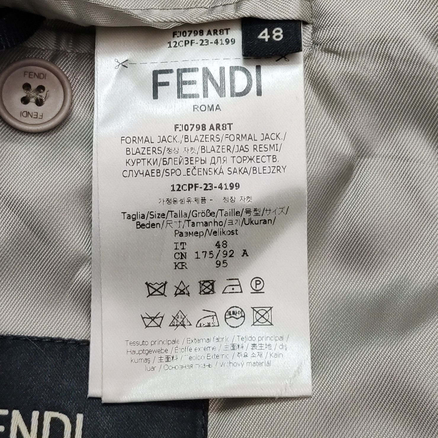 Fendi Fendi Men m Light Jackets Size US M / EU 48-50 / 2 - 6 Thumbnail