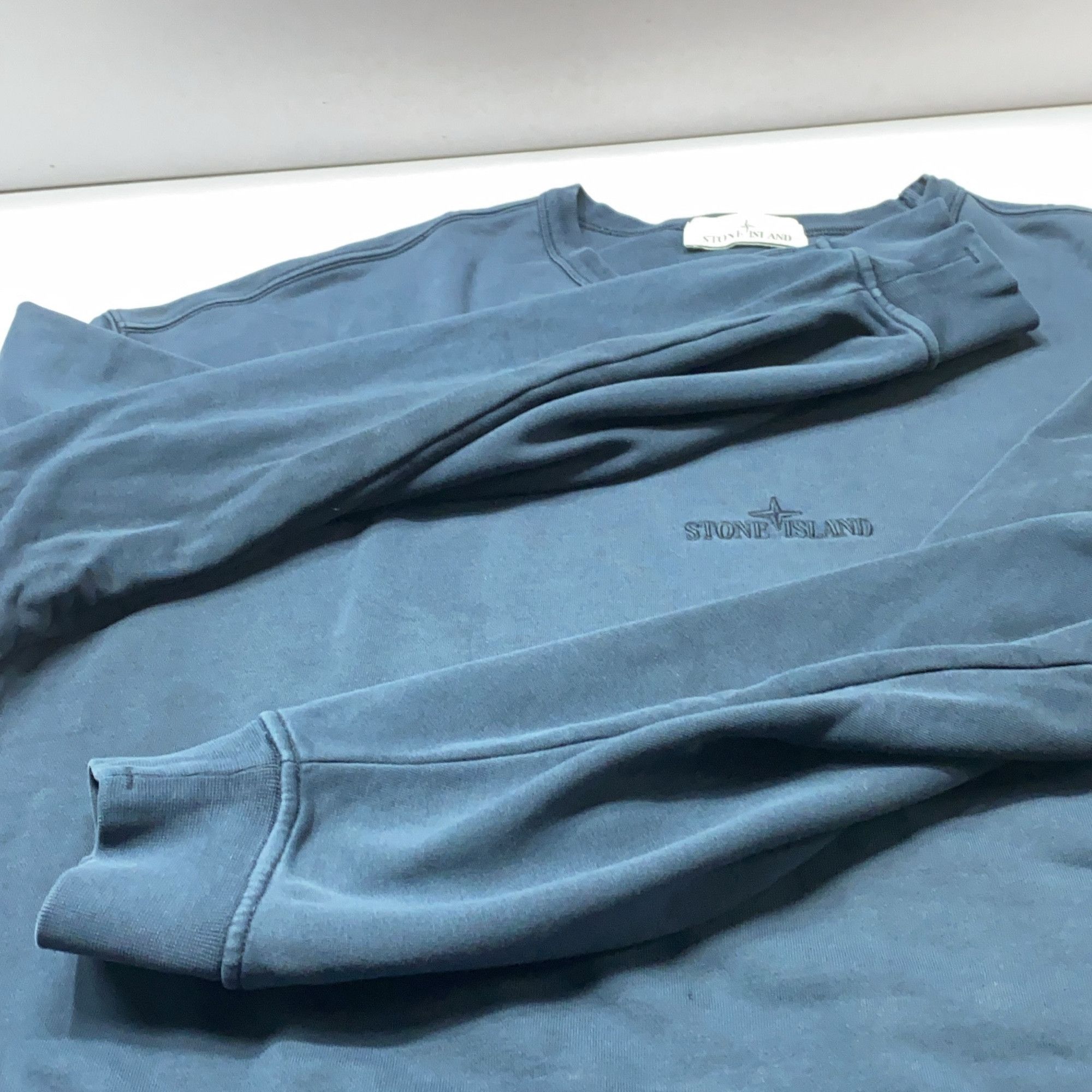 Stone Island Stone Island Embroidered Logo Sweatshirt XXL Size US XXL / EU 58 / 5 - 11 Thumbnail