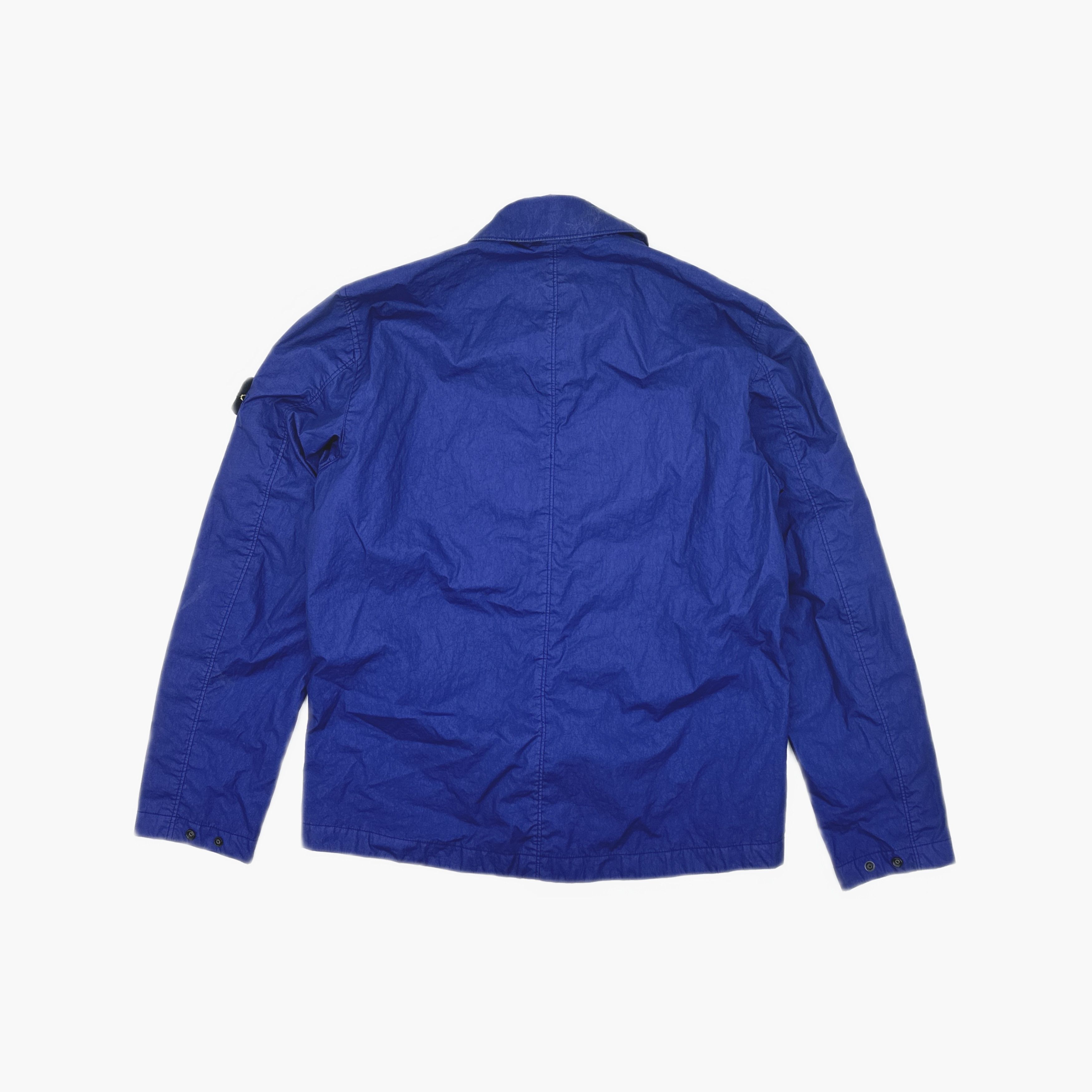 Stone Island Stone Island Blue Nylon Badge Jacket Size M Size US M / EU 48-50 / 2 - 2 Thumbnail