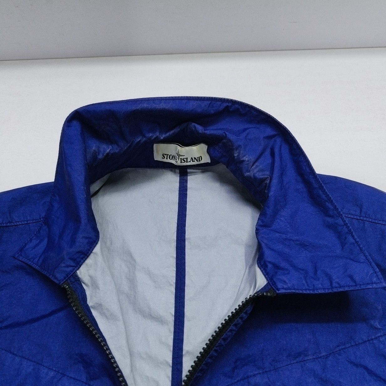 Stone Island Stone Island Blue Nylon Badge Jacket Size M Size US M / EU 48-50 / 2 - 8 Thumbnail