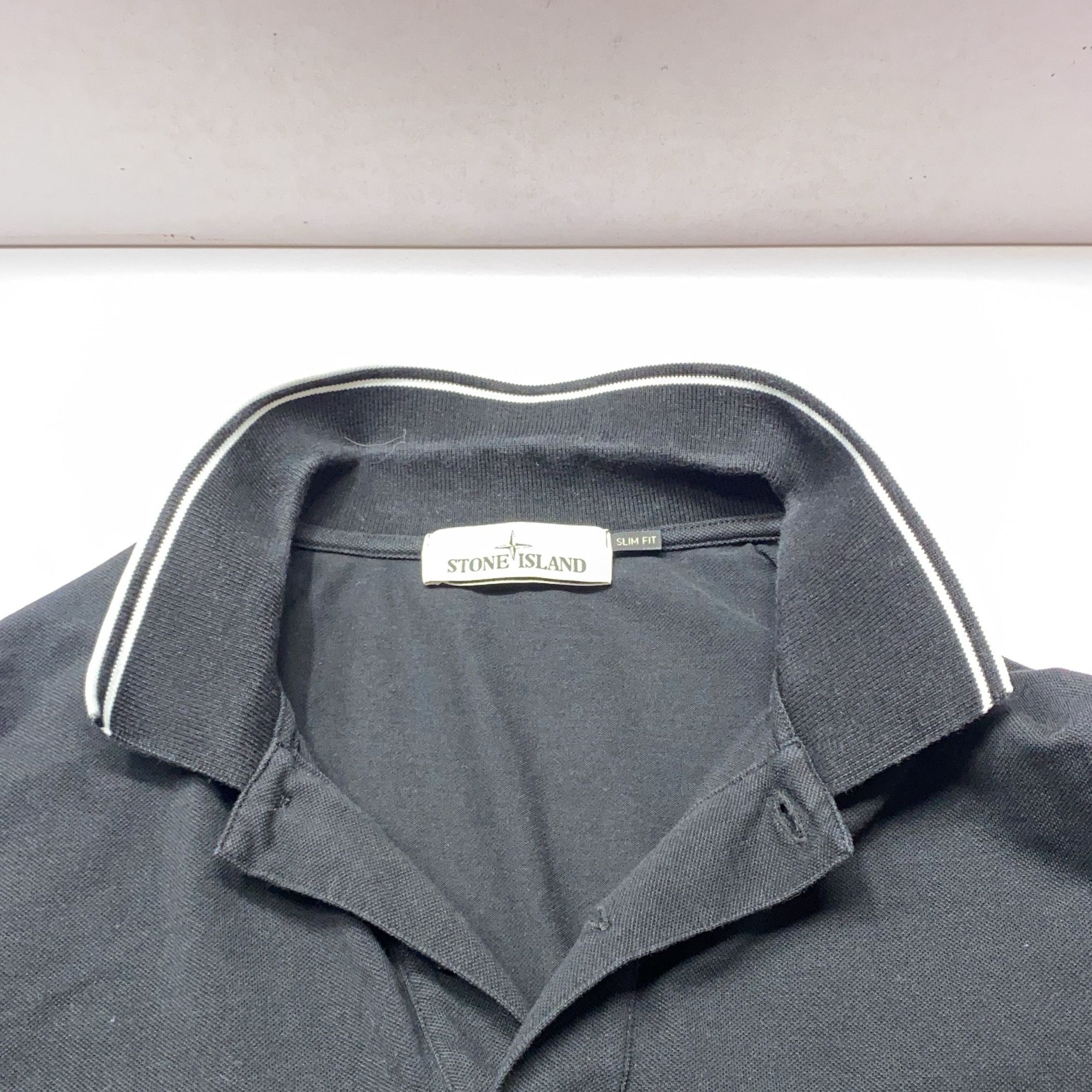 Stone Island Stone Island Logo Patch Polo Shirt Black Size XL Size US XL / EU 56 / 4 - 8 Thumbnail