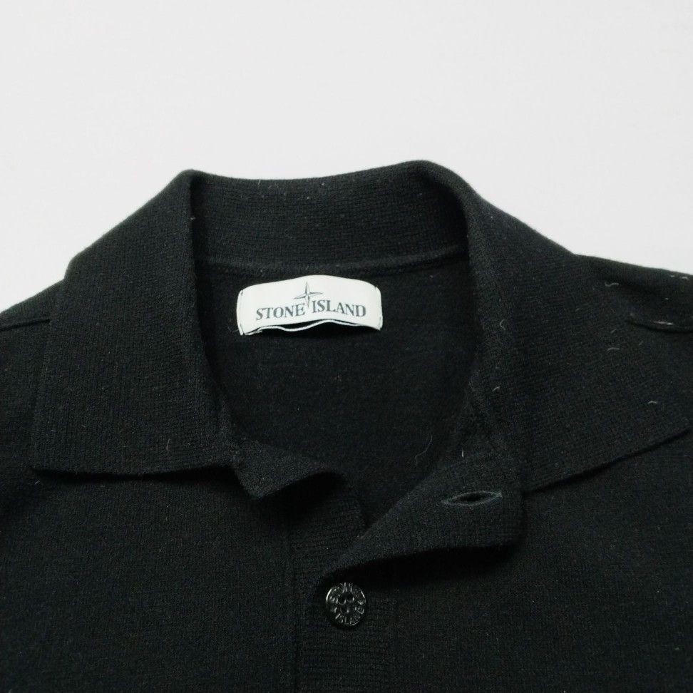 Stone Island Stone Island Compass Wool Knit Polo Size M Size US M / EU 48-50 / 2 - 7 Thumbnail