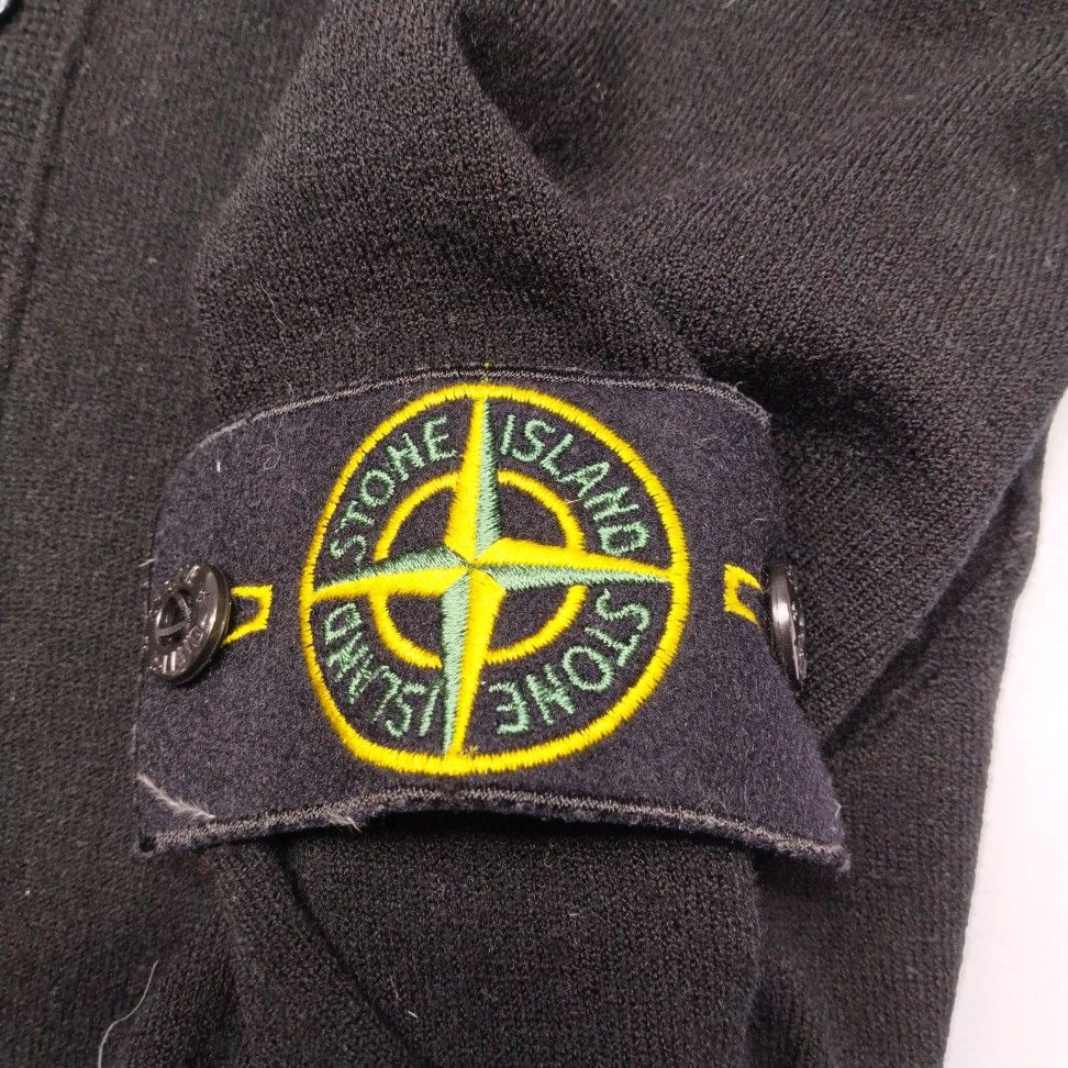Stone Island Stone Island Compass Wool Knit Polo Size M Size US M / EU 48-50 / 2 - 5 Thumbnail