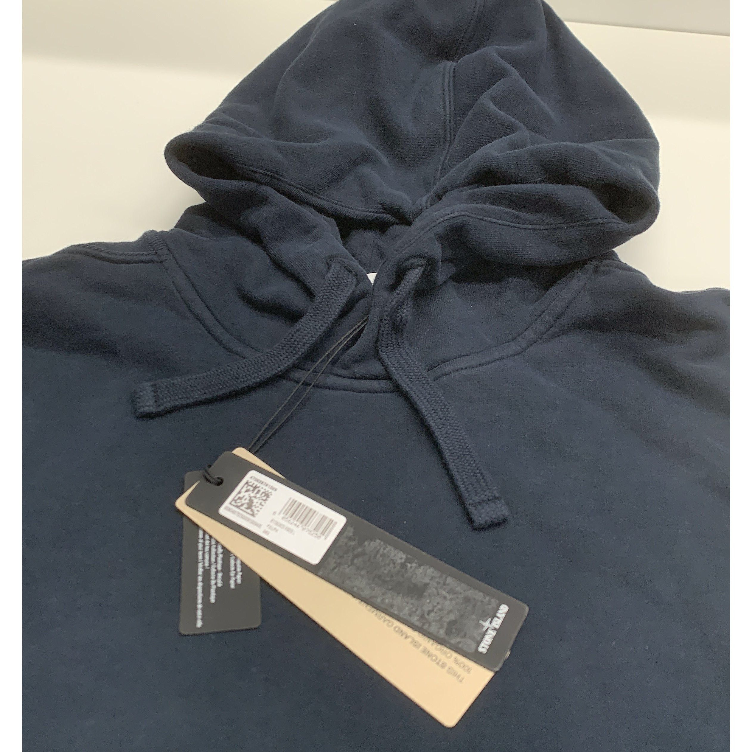 Stone Island Stone Island Navy Logo Patch Hoodie Size L Size US L / EU 52-54 / 3 - 2 Thumbnail