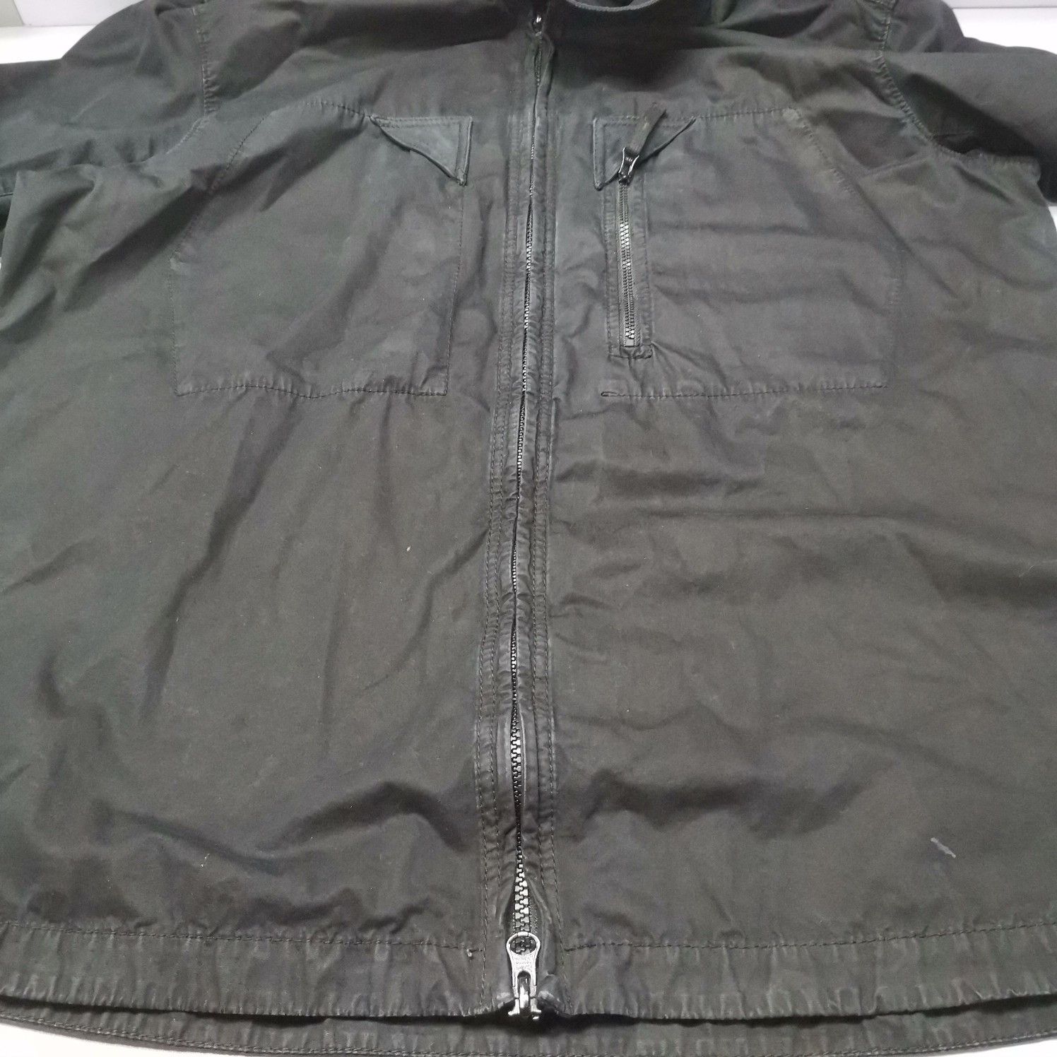 Stone Island Stone Island Canvas Zip Jacket Black Size XL Size US XL / EU 56 / 4 - 11 Thumbnail