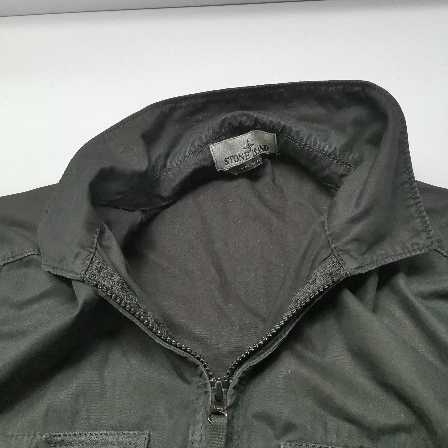 Stone Island Stone Island Canvas Zip Jacket Black Size XL Size US XL / EU 56 / 4 - 7 Thumbnail
