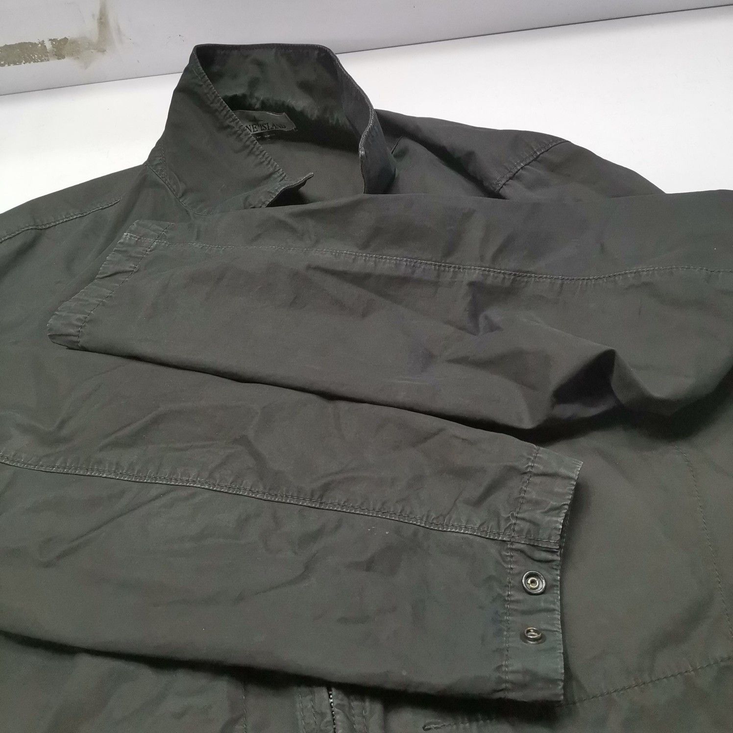 Stone Island Stone Island Canvas Zip Jacket Black Size XL Size US XL / EU 56 / 4 - 9 Thumbnail