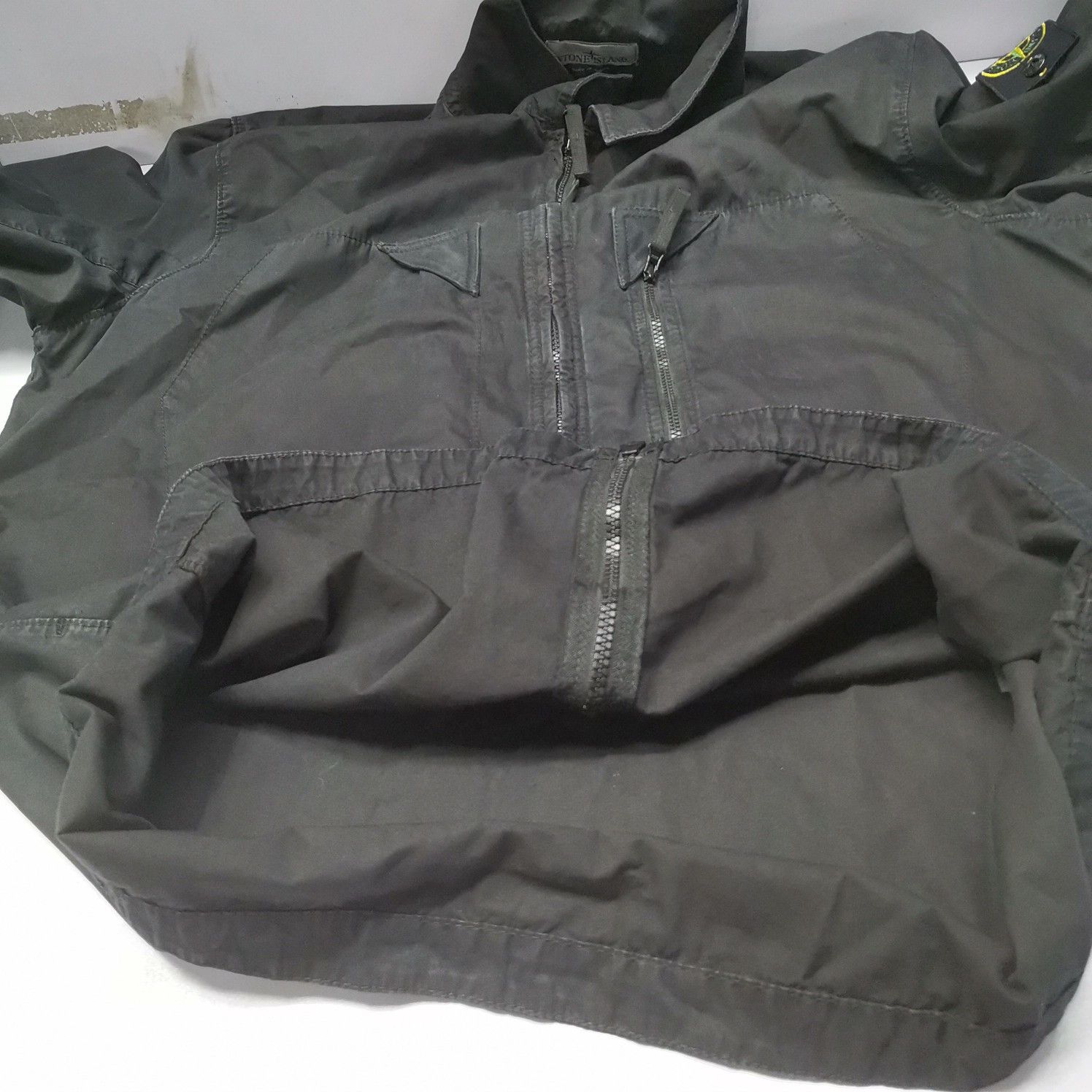 Stone Island Stone Island Canvas Zip Jacket Black Size XL Size US XL / EU 56 / 4 - 12 Thumbnail