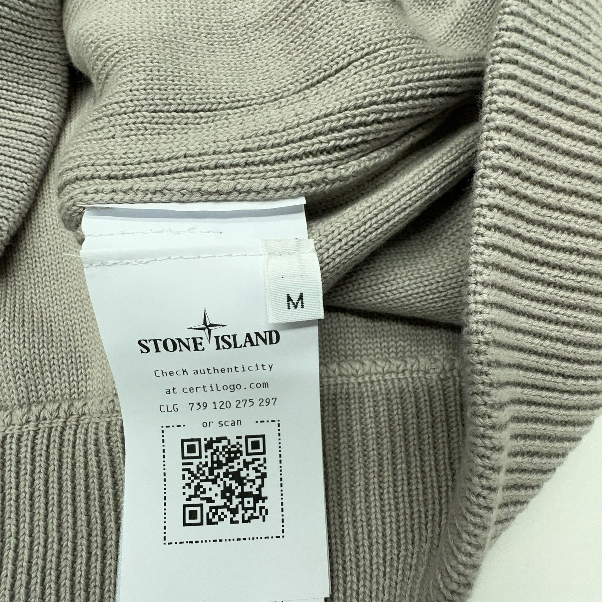 Stone Island Stone Island Cotton Cashmere Knit Zip Jacket M Size US M / EU 48-50 / 2 - 2 Thumbnail