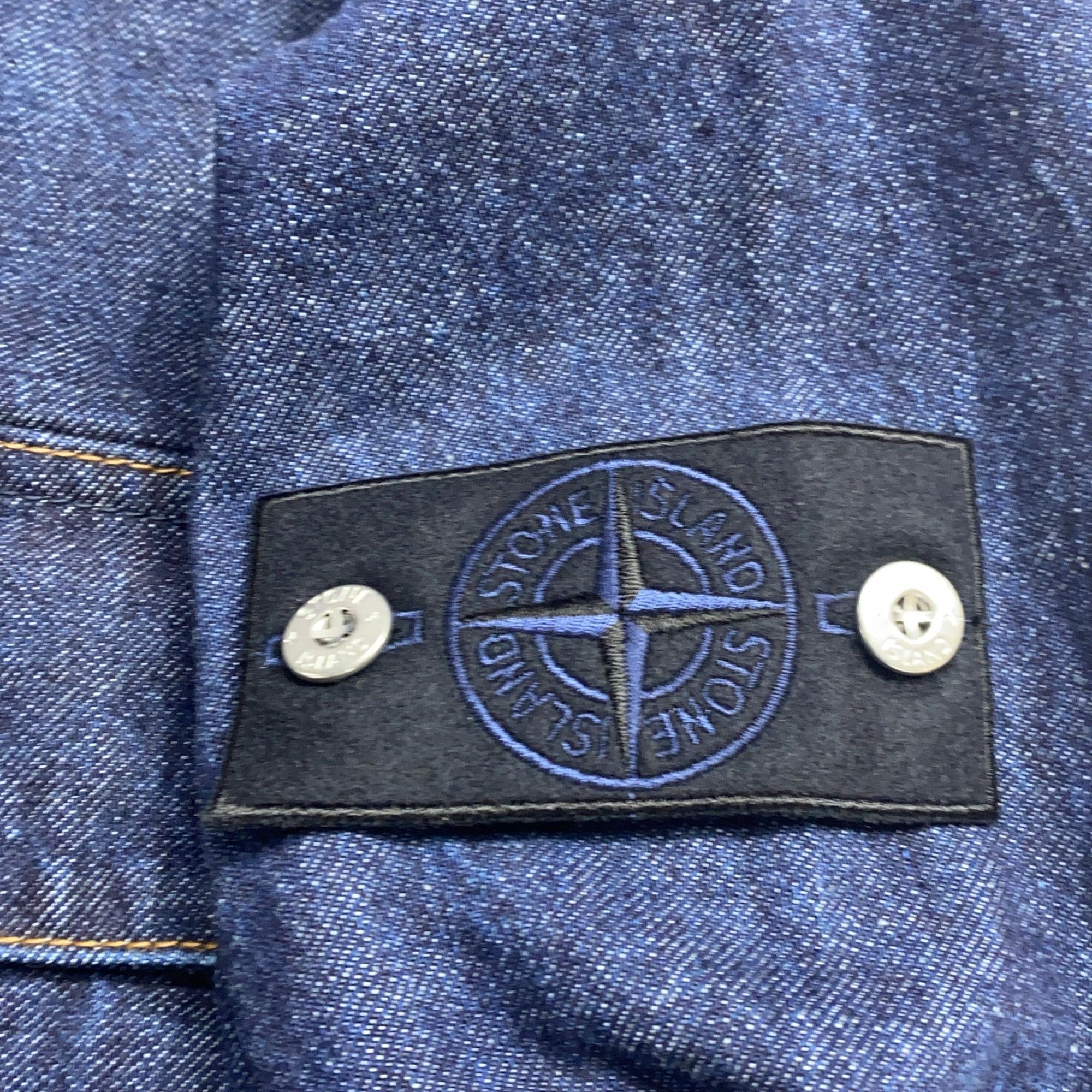 Stone Island Stone Island Denim Research Zip-Up Jacket L Size US L / EU 52-54 / 3 - 4 Thumbnail