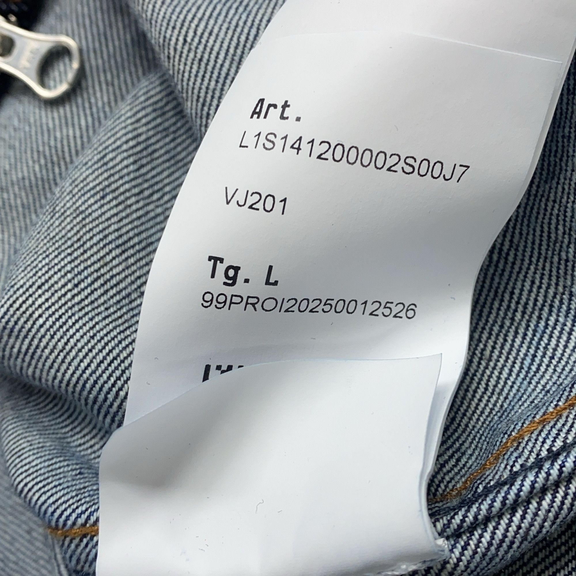 Stone Island Stone Island Denim Research Zip-Up Jacket L Size US L / EU 52-54 / 3 - 7 Thumbnail