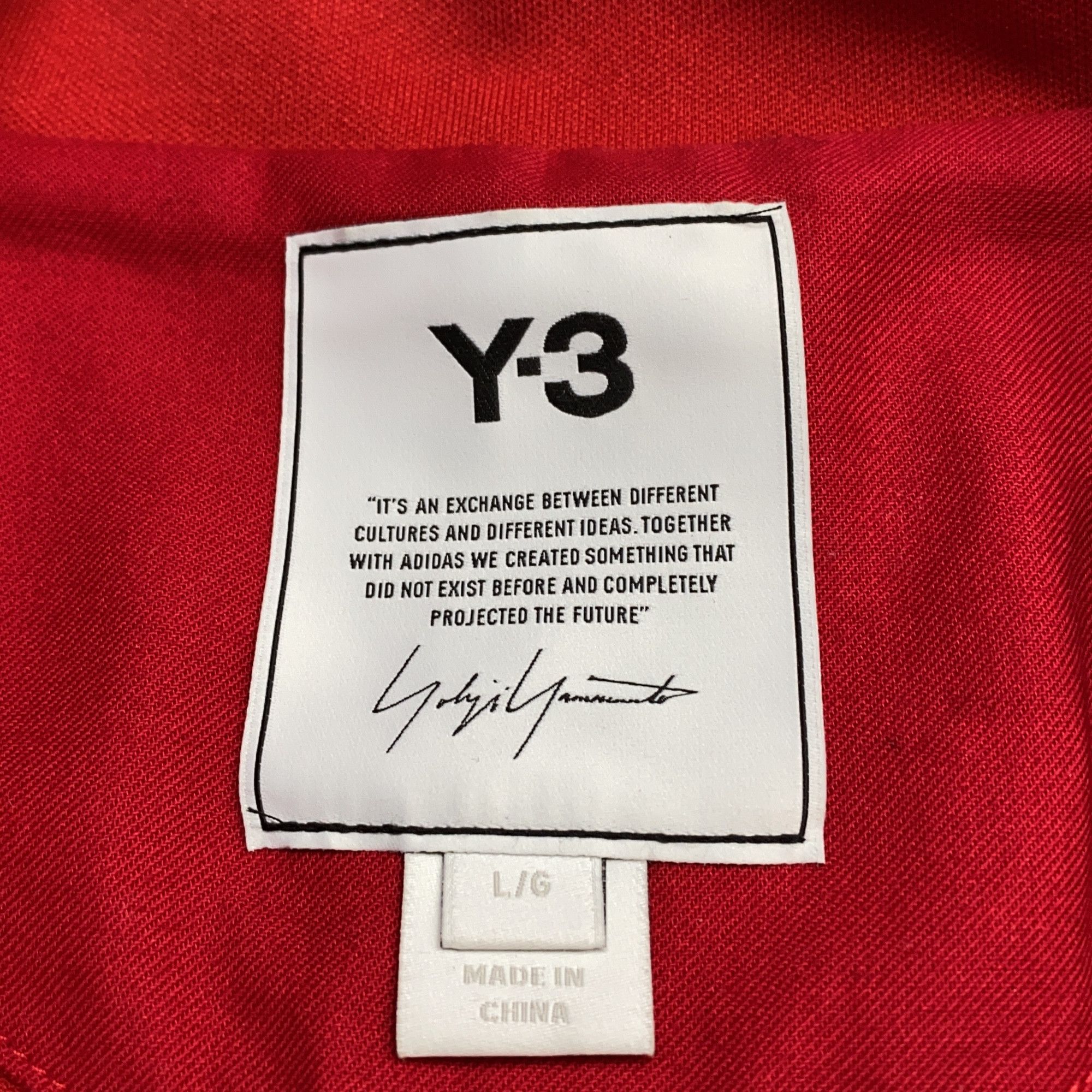 Y-3 Y-3 Red Zip Track Jacket Size L Size US L / EU 52-54 / 3 - 3 Thumbnail