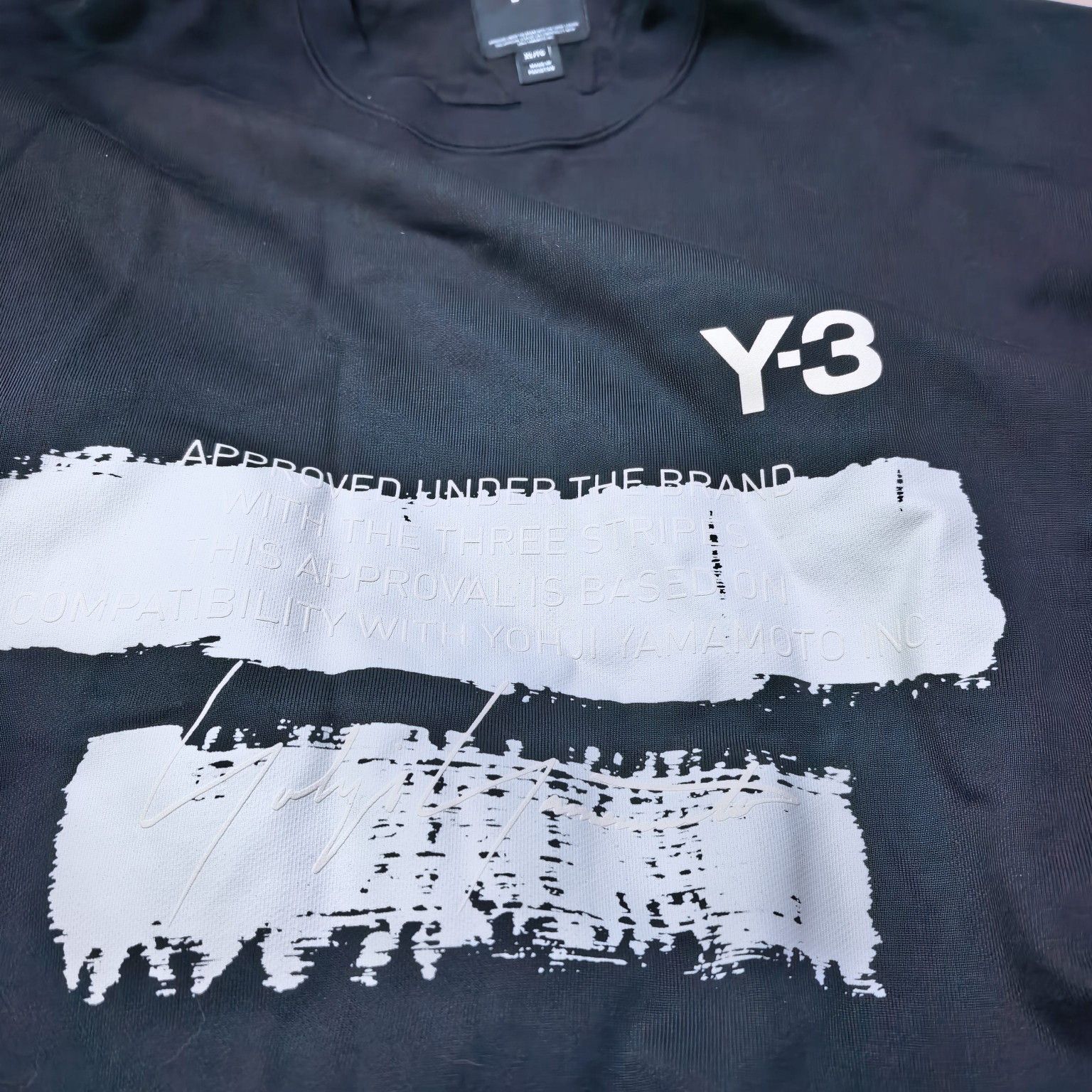 Y-3 Y-3 Logo Print Sweatshirt Black XL Size US XL / EU 56 / 4 - 2 Thumbnail