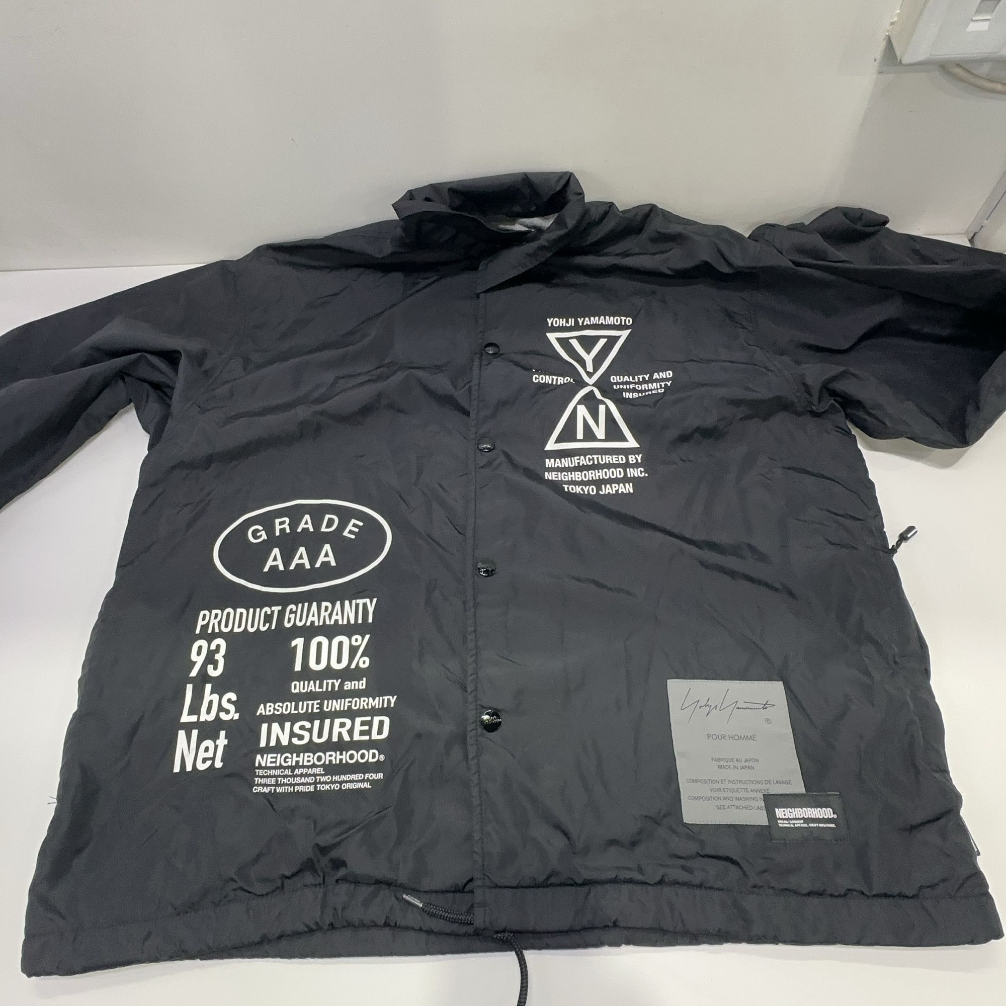 Neighborhood NEIGHBORHOOD x Yohji Yamamoto Graphic Coach Jacket Size L Size US L / EU 52-54 / 3 - 7 Thumbnail