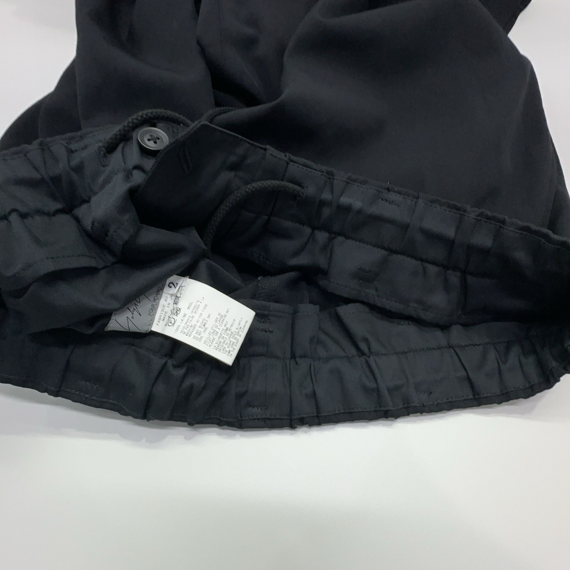 Yohji Yamamoto Yohji Yamamoto Wool Drawstring Pants Size 2 Size US 32 / EU 48 - 4 Thumbnail