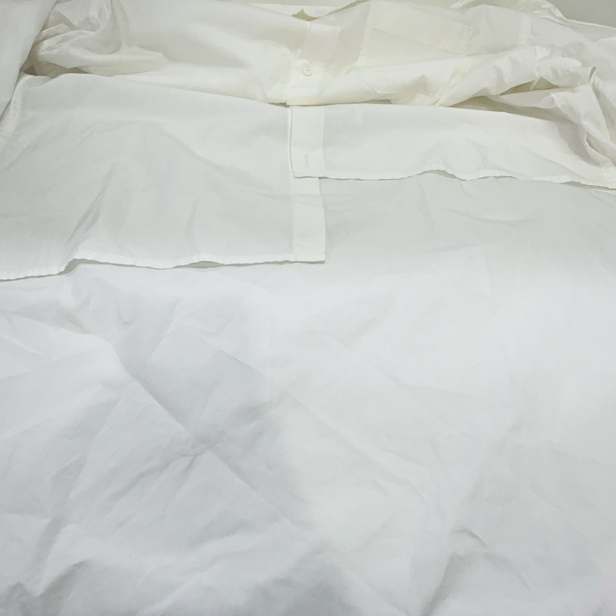 Yohji Yamamoto Yohji Yamamoto Pour Homme Asymmetric Cotton Shirt Size 4 Size US XL / EU 56 / 4 - 8 Thumbnail
