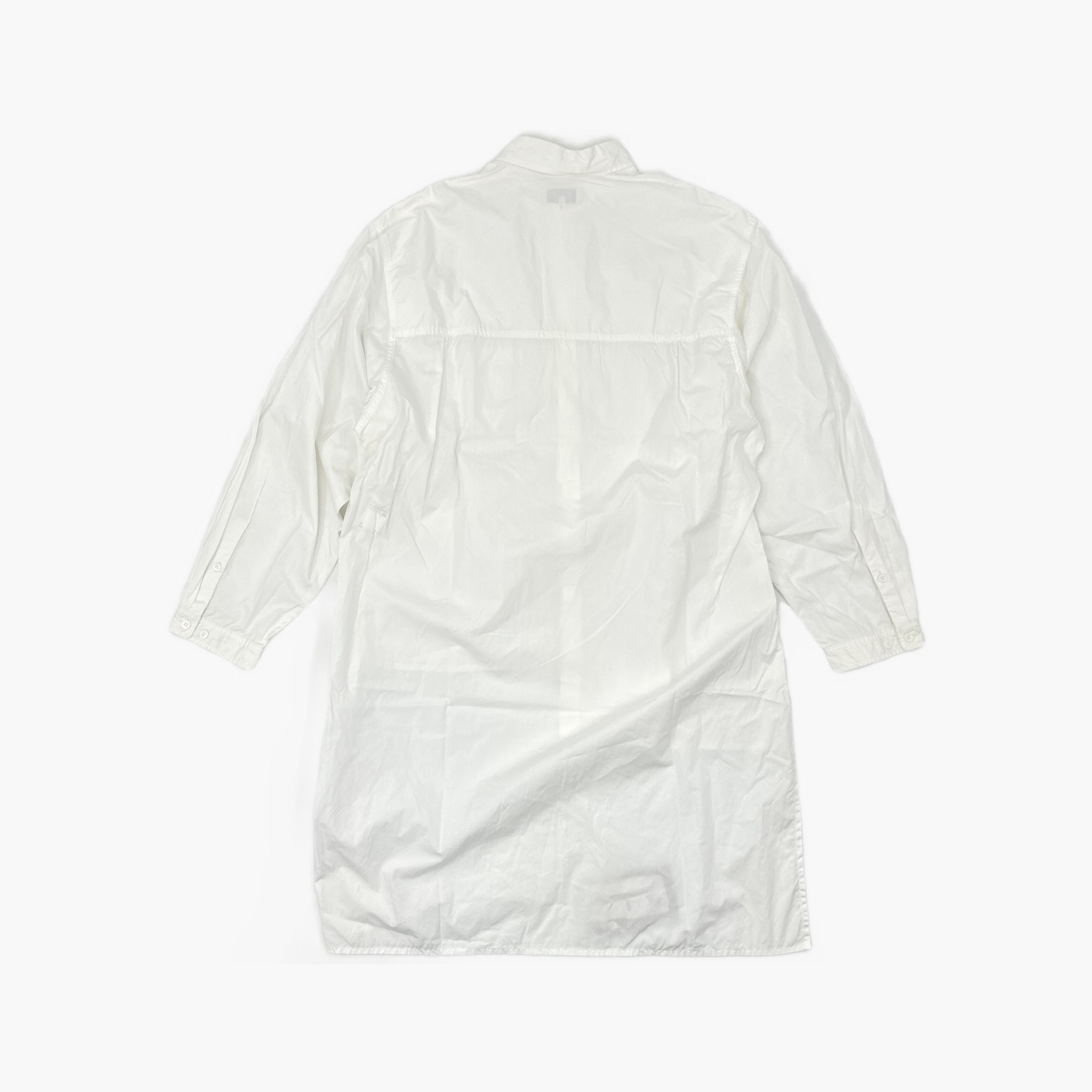Yohji Yamamoto Yohji Yamamoto Pour Homme Asymmetric Cotton Shirt Size 4 Size US XL / EU 56 / 4 - 2 Thumbnail