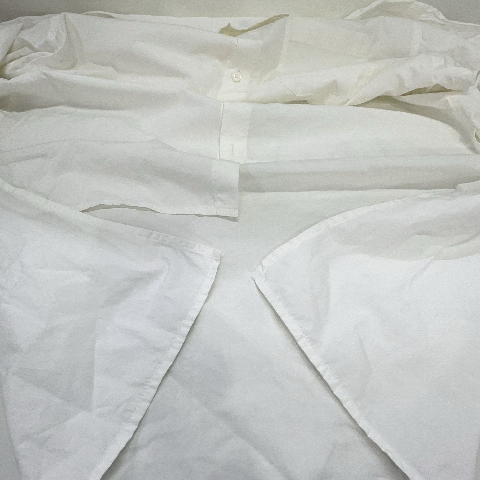 Yohji Yamamoto Yohji Yamamoto Pour Homme Asymmetric Cotton Shirt Size 4 Size US XL / EU 56 / 4 - 9 Thumbnail