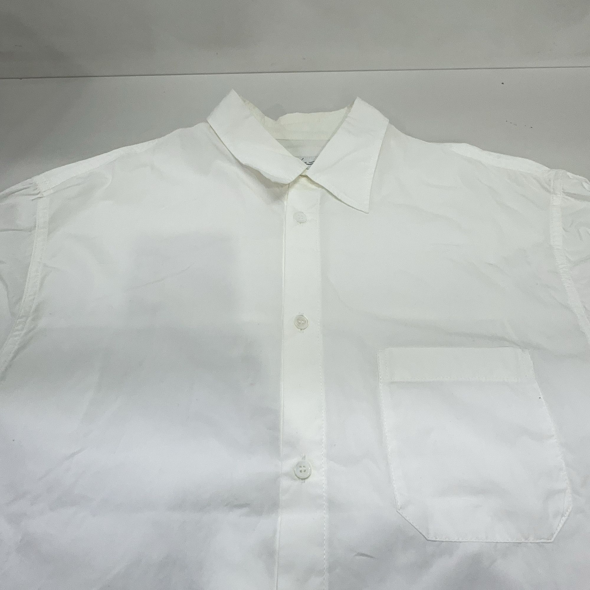 Yohji Yamamoto Yohji Yamamoto Pour Homme Asymmetric Cotton Shirt Size 4 Size US XL / EU 56 / 4 - 7 Thumbnail