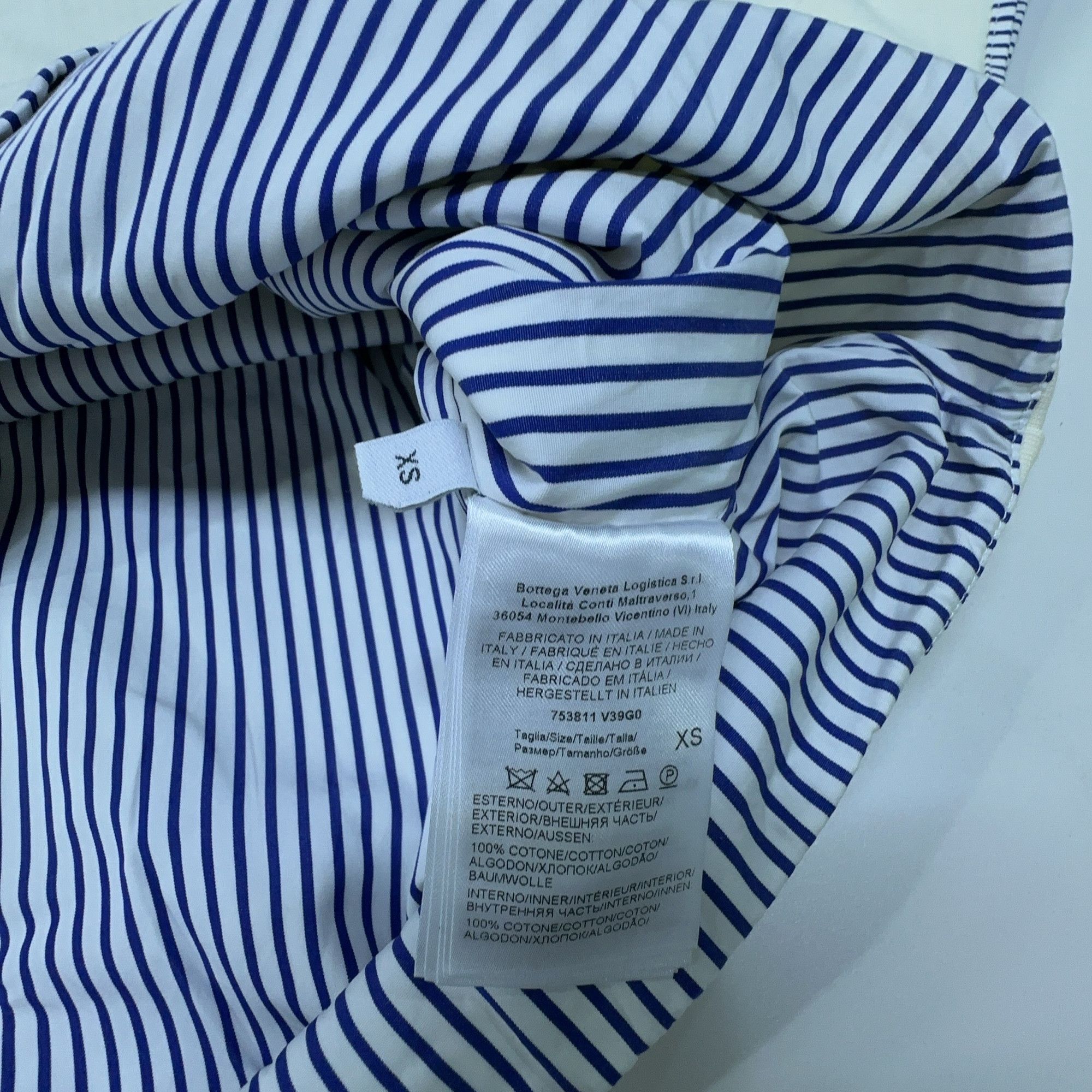 Bottega Veneta Bottega Veneta Striped Hem T-Shirt Size XS Size XS / US 0-2 / IT 36-38 - 3 Thumbnail