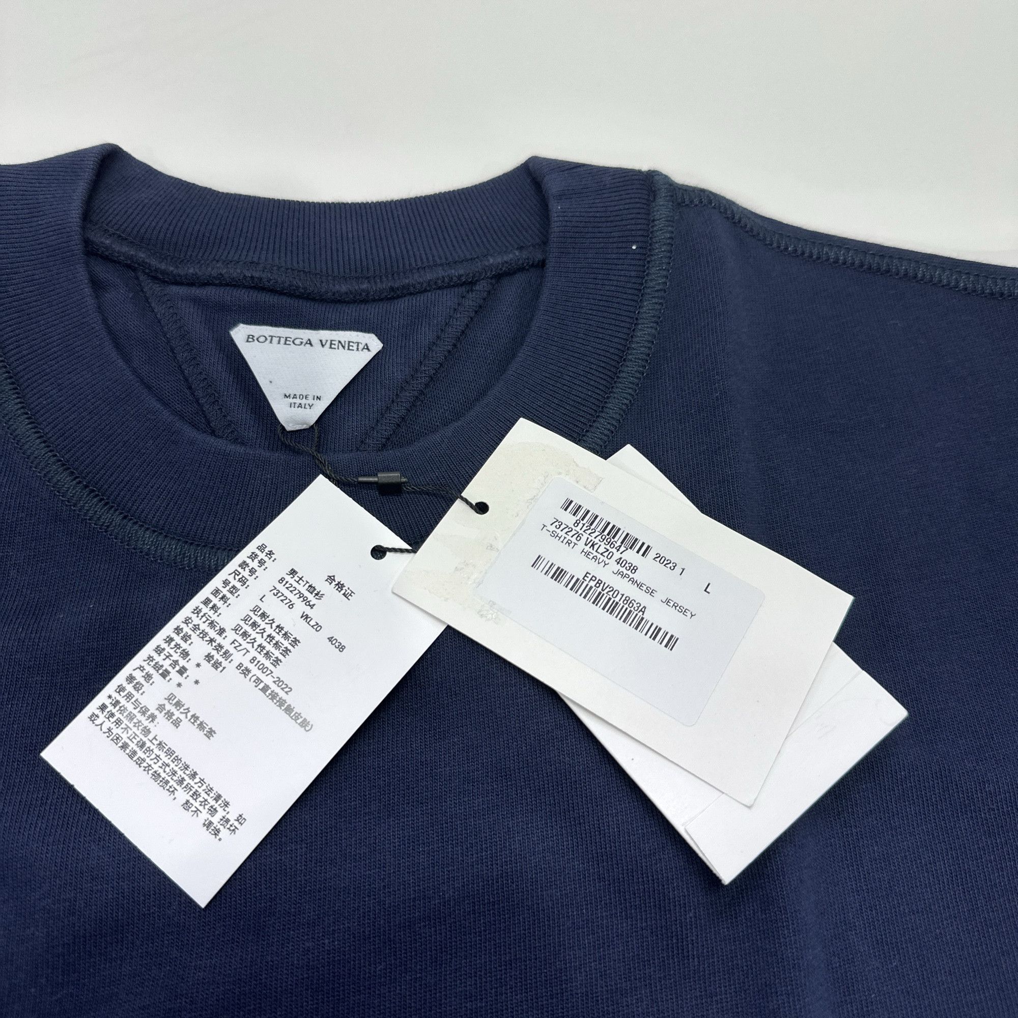 Bottega Veneta Bottega Veneta Cotton T-Shirt Size L Size US L / EU 52-54 / 3 - 3 Thumbnail