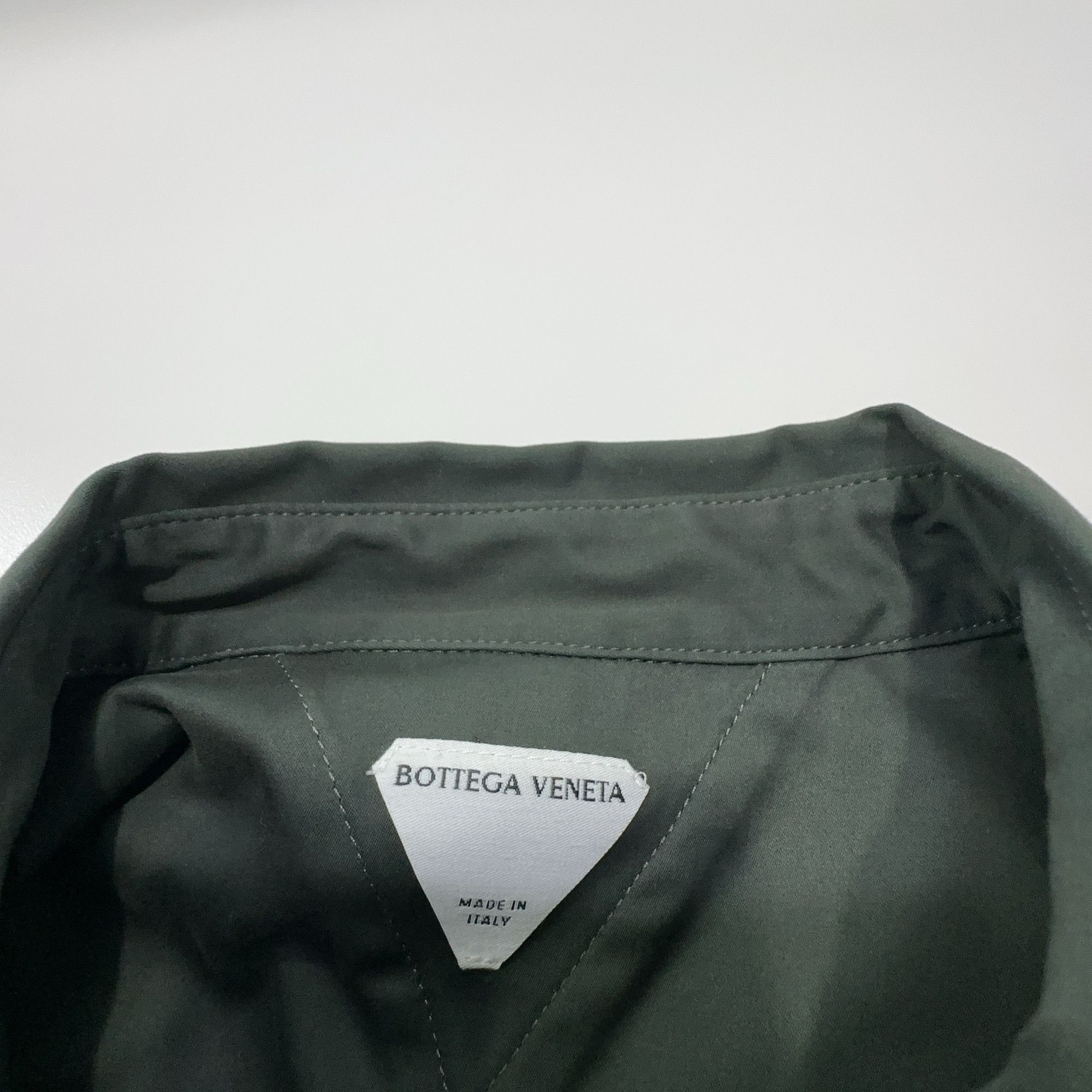 Bottega Veneta Bottega Veneta Dark Green Short Sleeve Shirt Size 46 Size US S / EU 44-46 / 1 - 3 Thumbnail