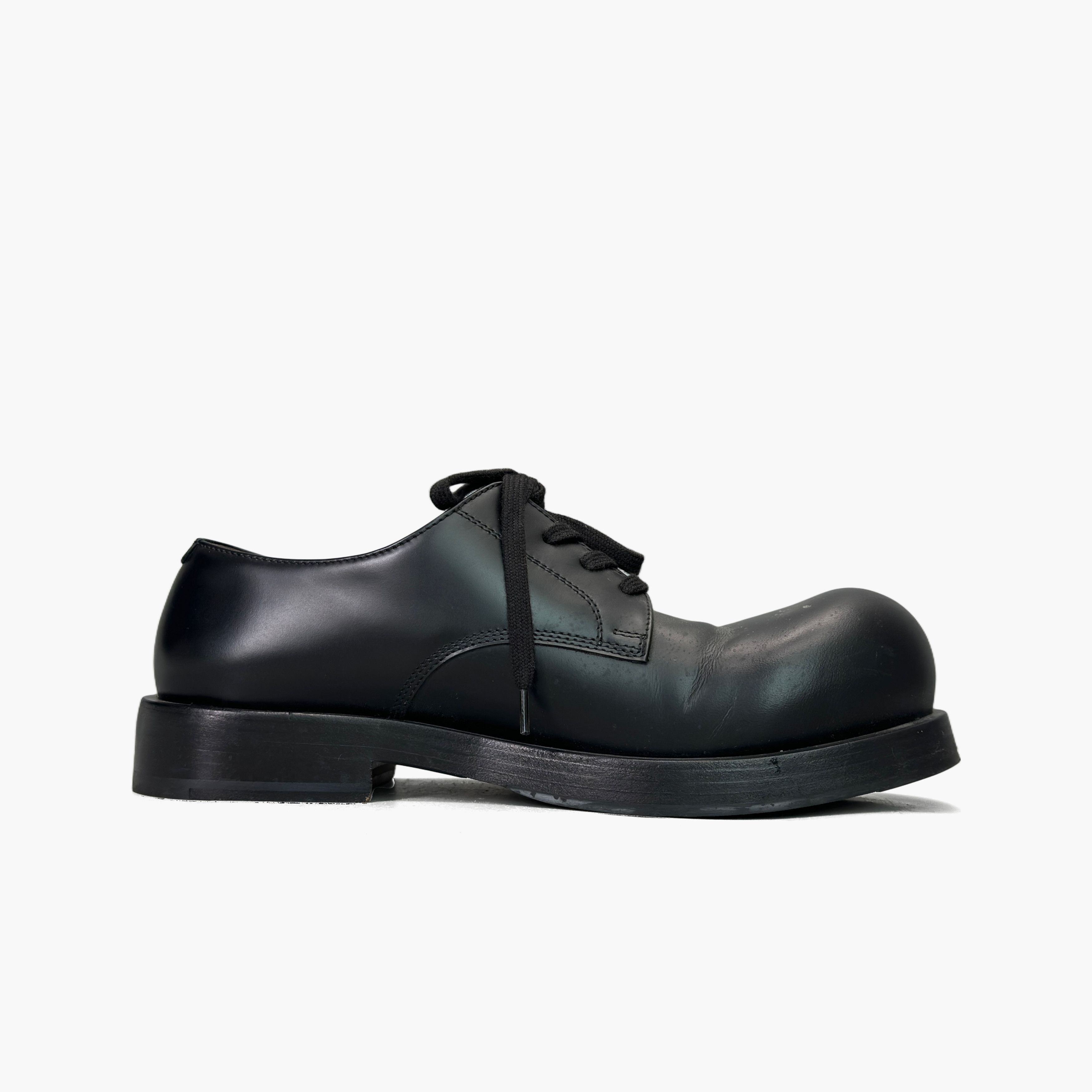 Bottega Veneta Bottega Veneta Black Leather Derby Shoes Size 9 Size US 9 / EU 42 - 2 Thumbnail