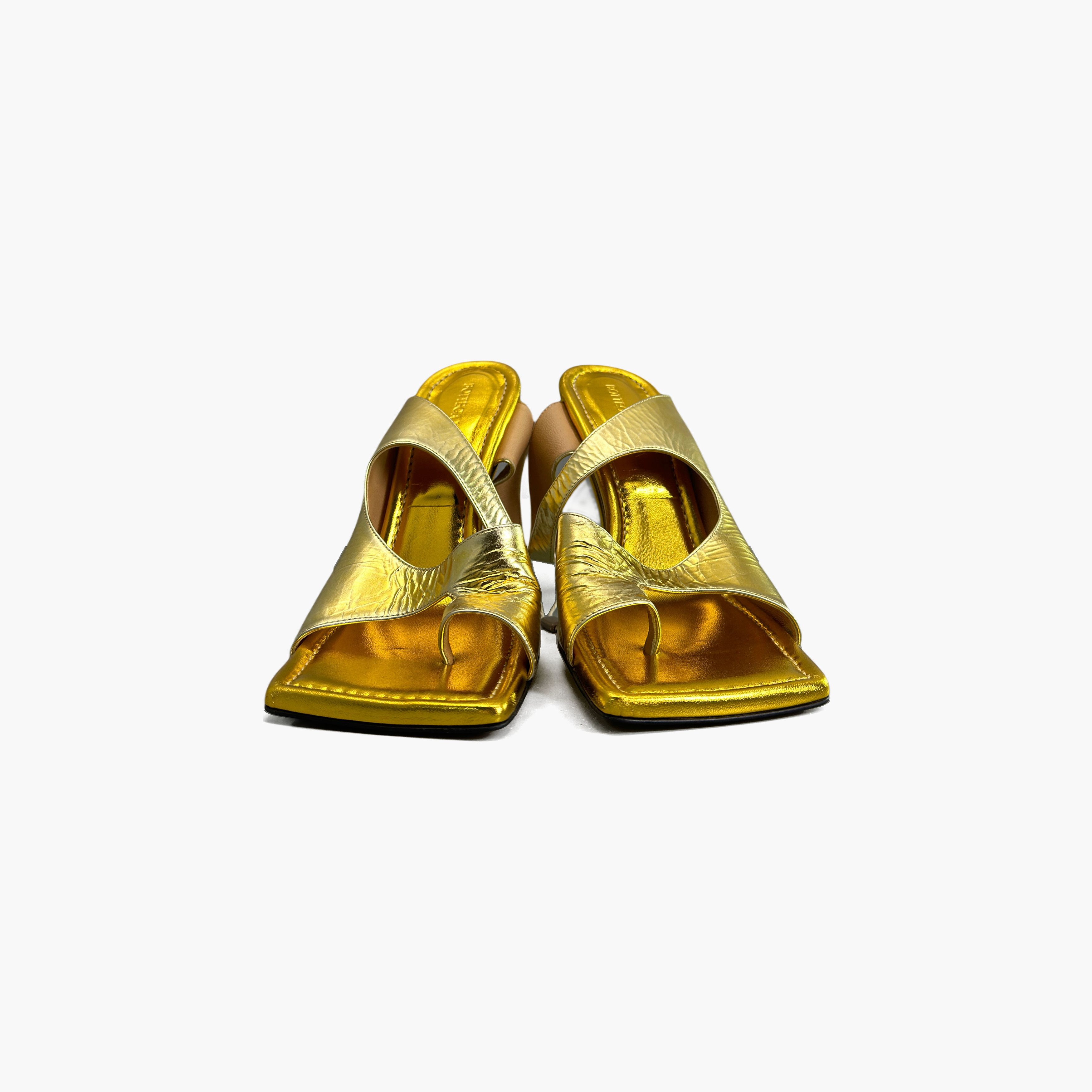 Bottega Veneta Bottega Veneta Gold Toe Loop Heels Size 38 Size US 8 / IT 38 - 5 Thumbnail