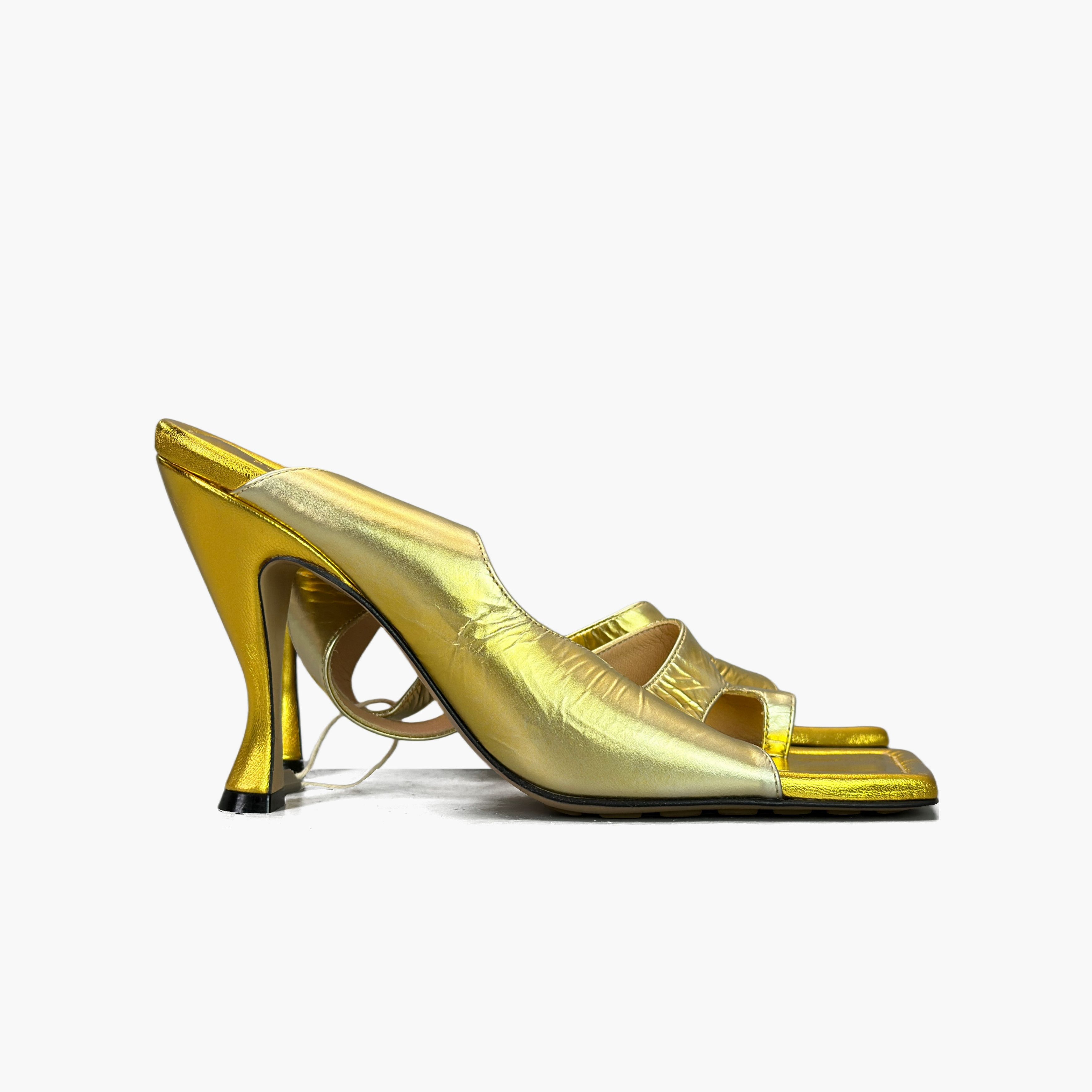 Bottega Veneta Bottega Veneta Gold Toe Loop Heels Size 38 Size US 8 / IT 38 - 4 Thumbnail