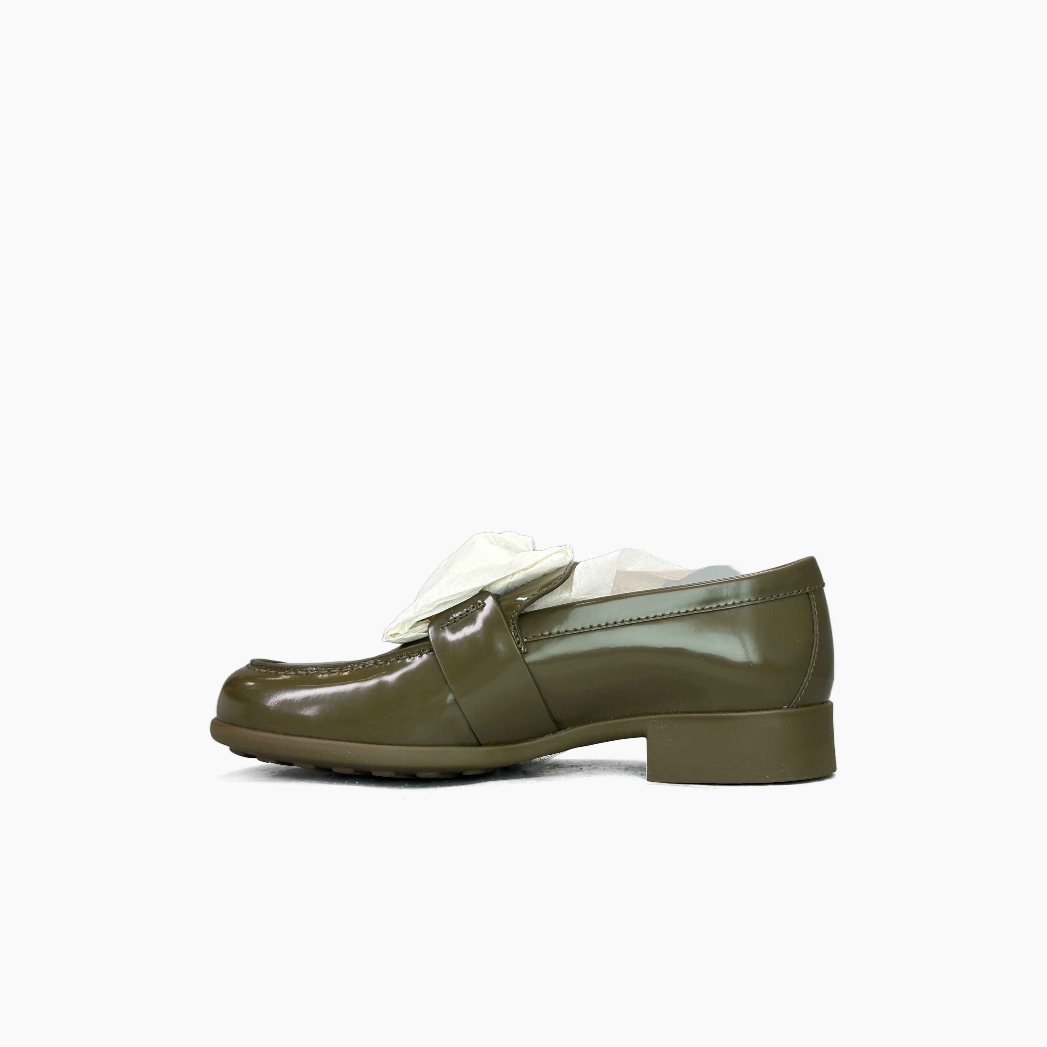 Bottega Veneta Bottega Veneta Green Leather Monsieur Loafers Size 35 Size US 5 / IT 35 - 3 Thumbnail
