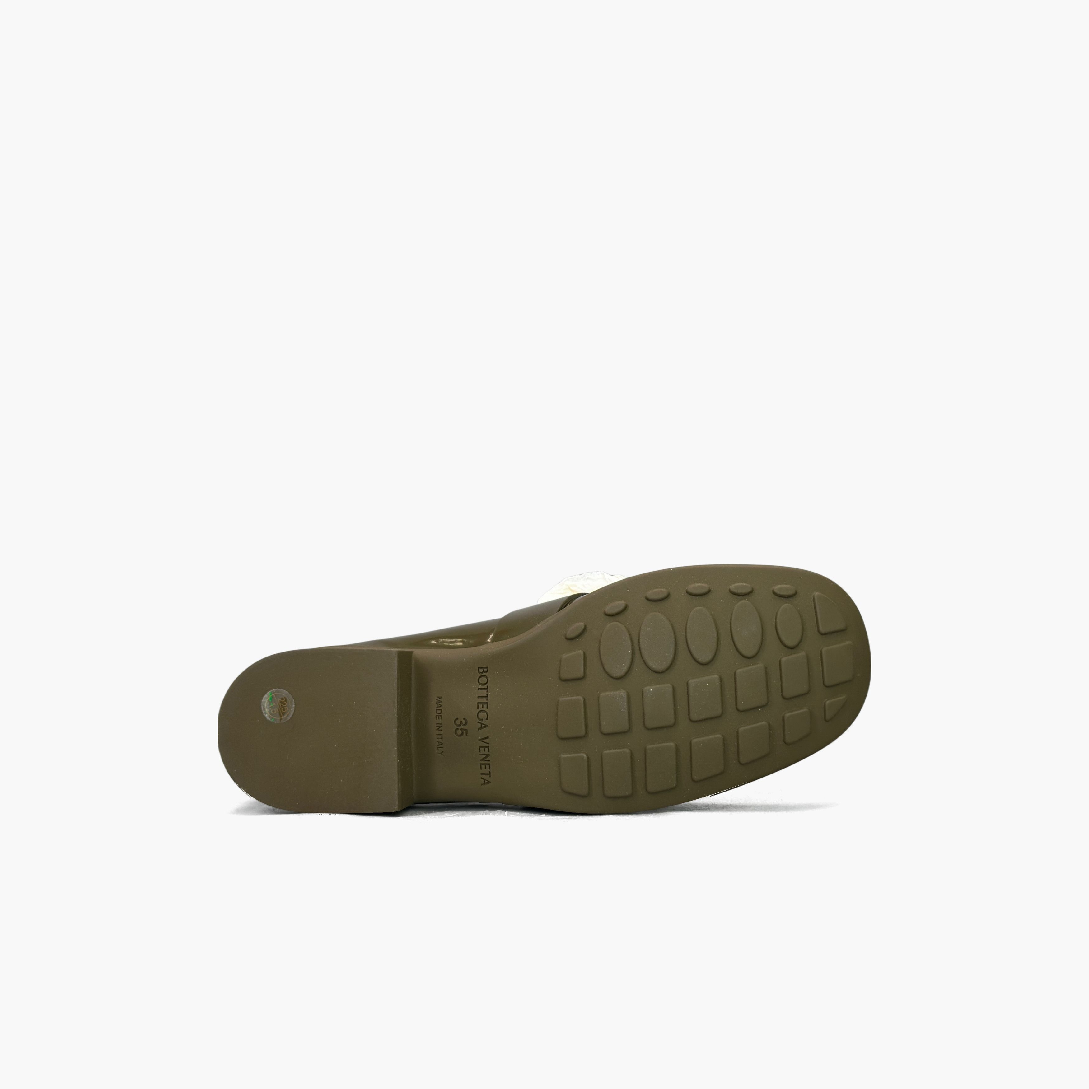 Bottega Veneta Bottega Veneta Green Leather Monsieur Loafers Size 35 Size US 5 / IT 35 - 7 Thumbnail