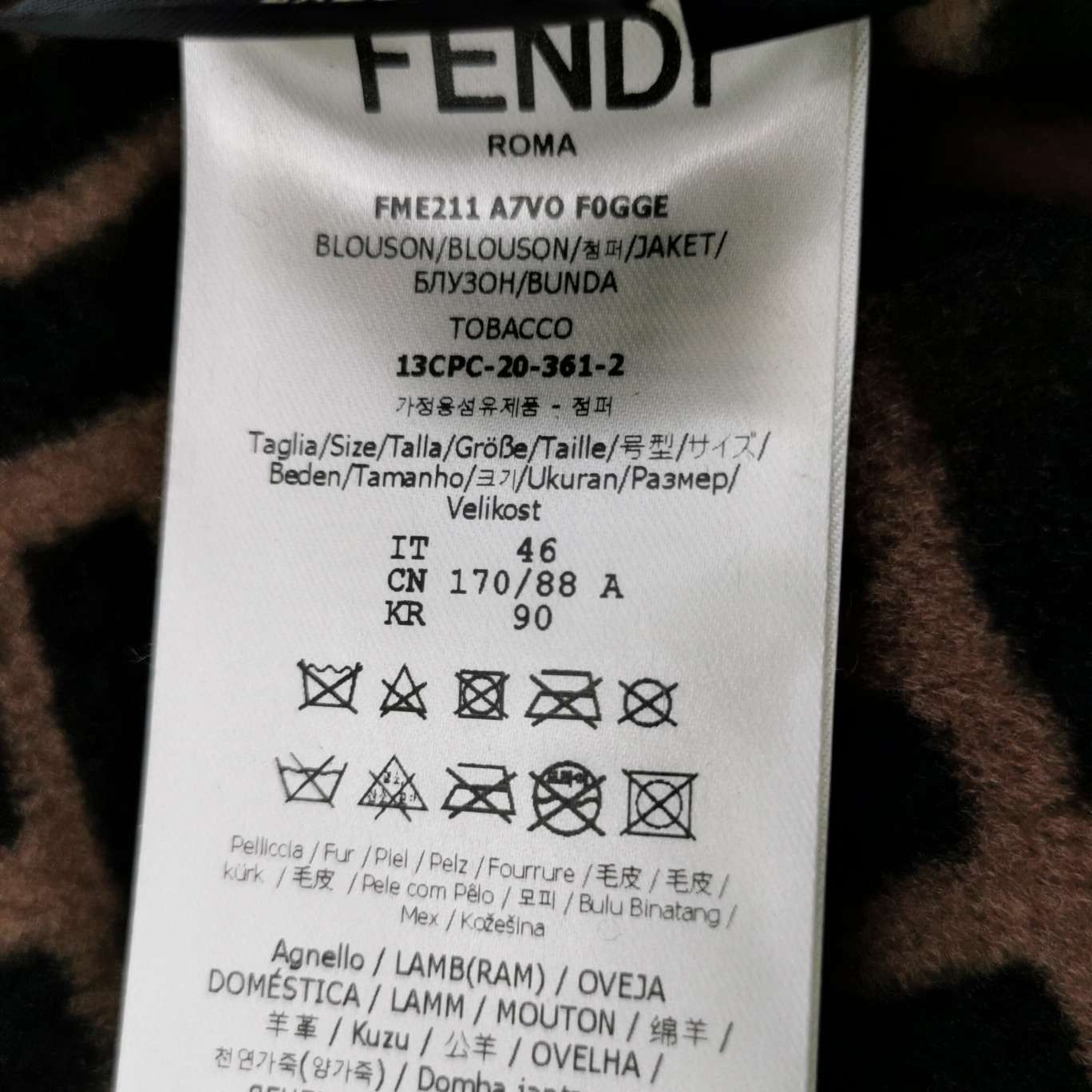Fendi Fendi Men s Leather Jackets Size US S / EU 44-46 / 1 - 8 Thumbnail