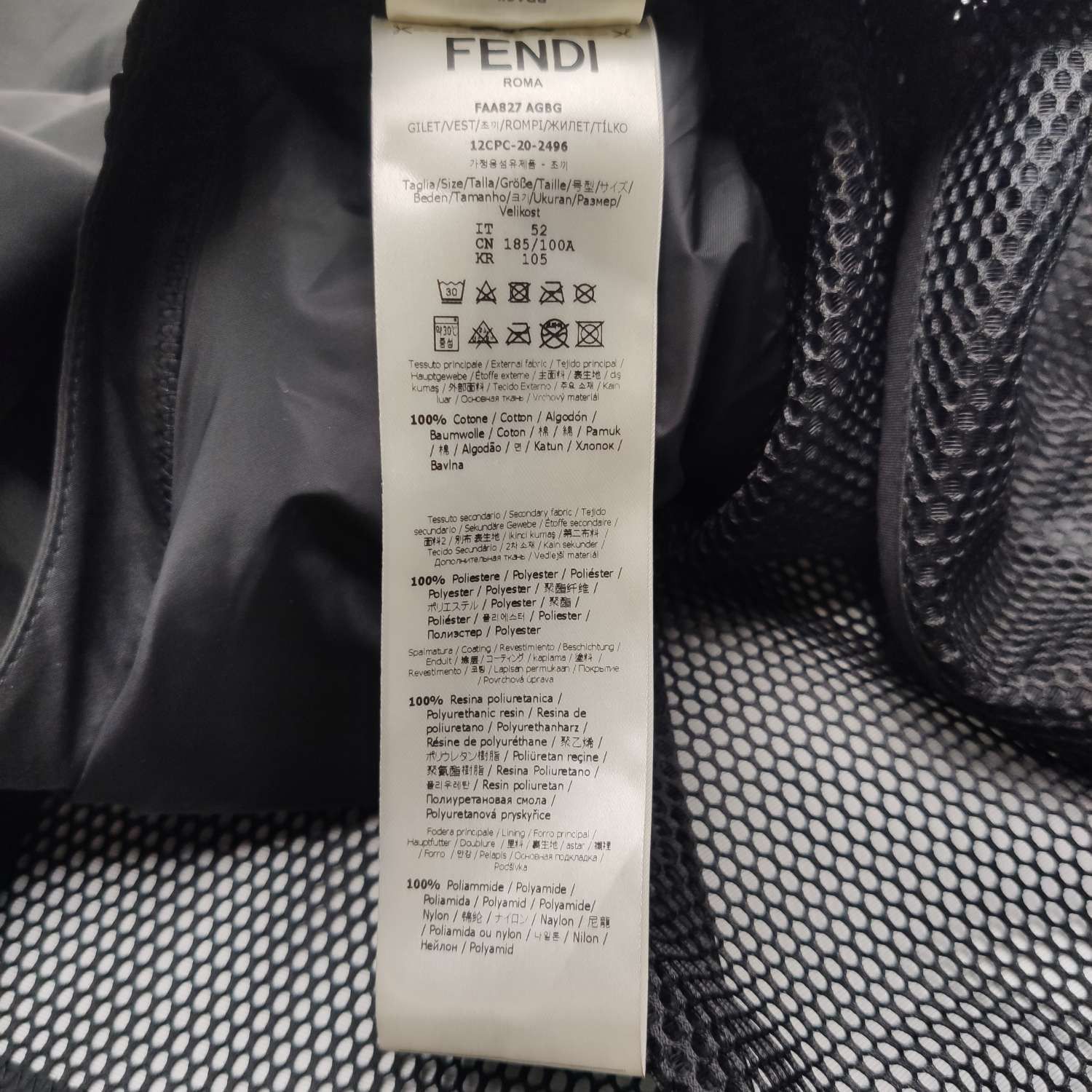 Fendi Fendi Men l Vests Size US L / EU 52-54 / 3 - 7 Thumbnail