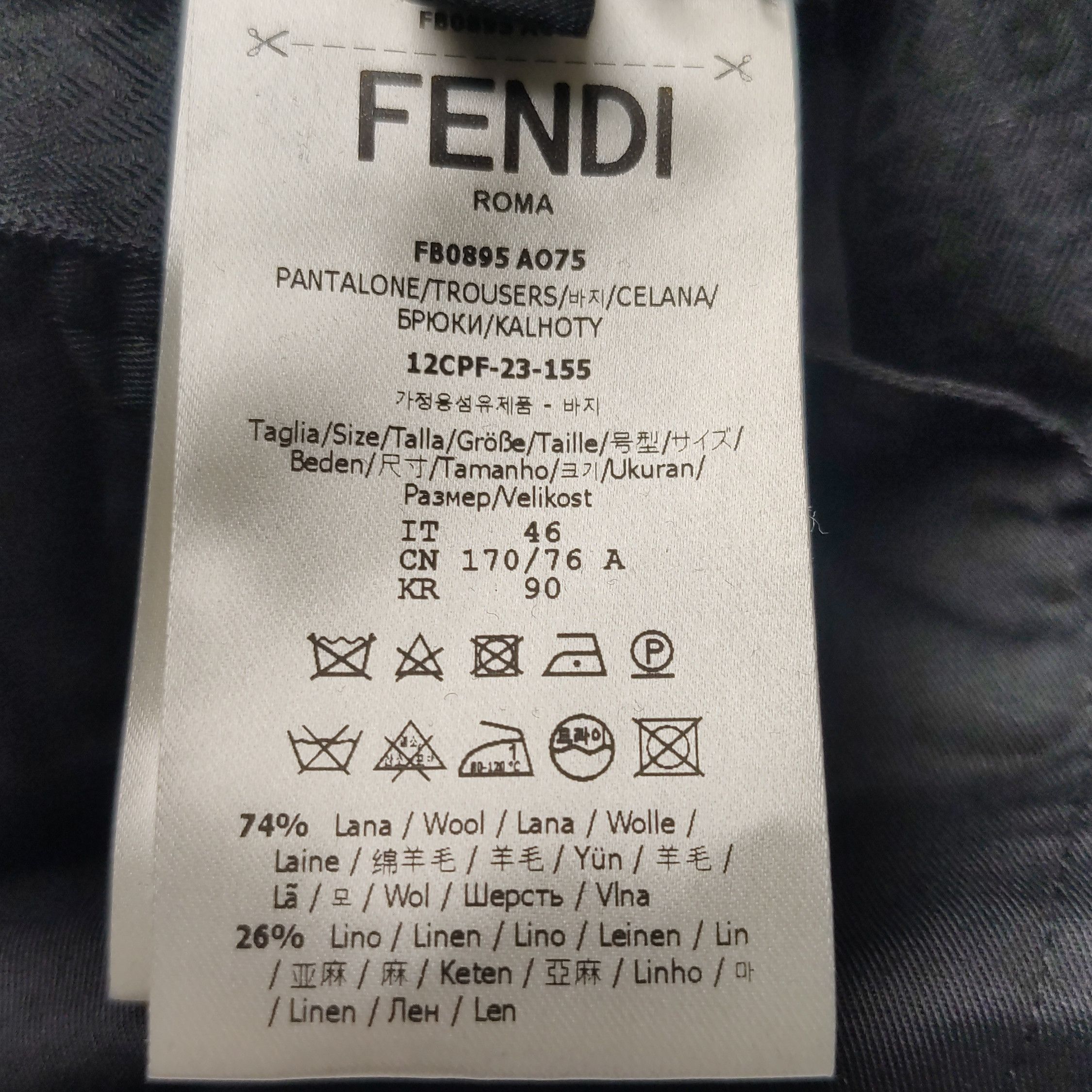 Fendi Fendi Men 30 Casual Pants Size US 30 / EU 46 - 6 Thumbnail