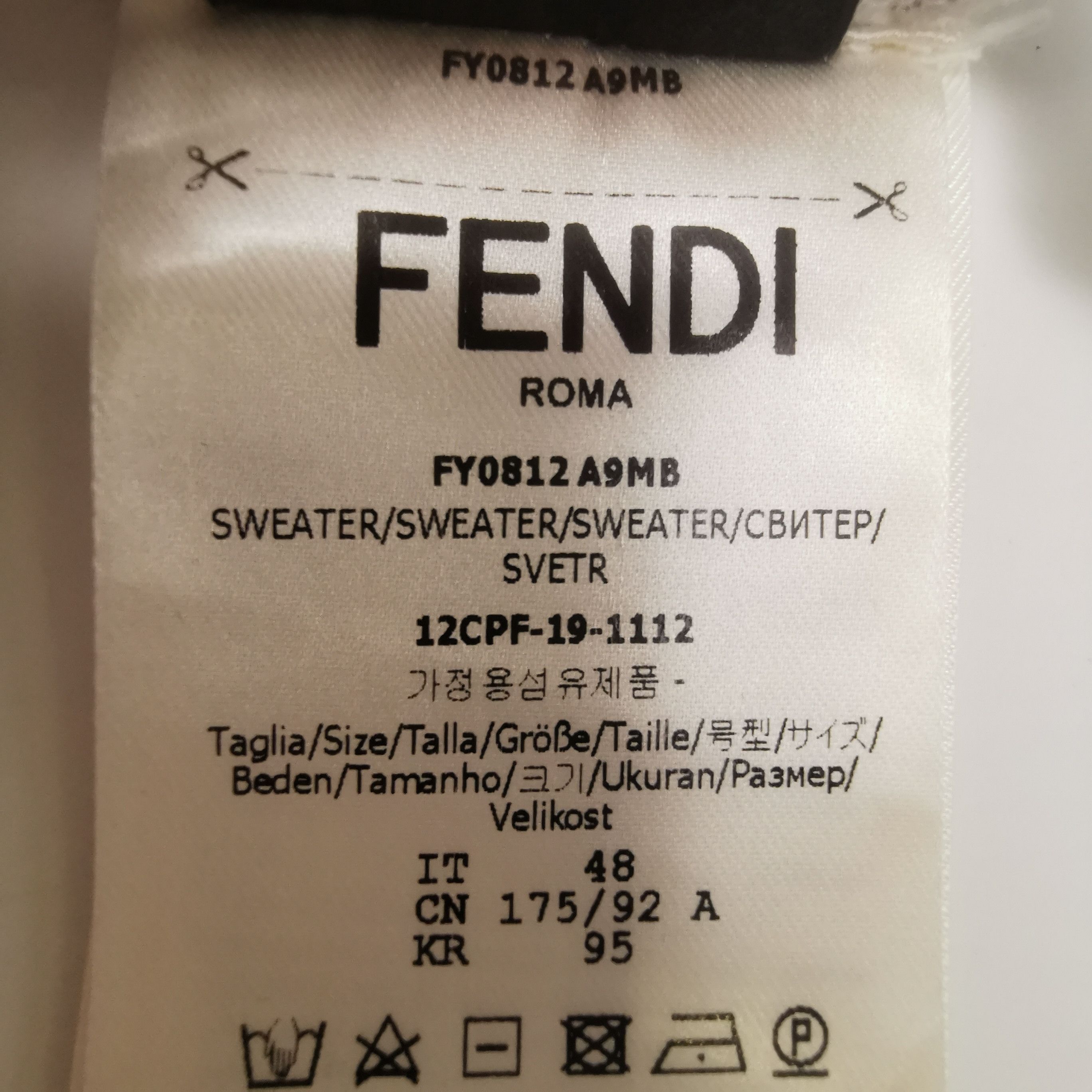 Fendi Fendi Men m Sweatshirts Hoodies Size US M / EU 48-50 / 2 - 6 Thumbnail