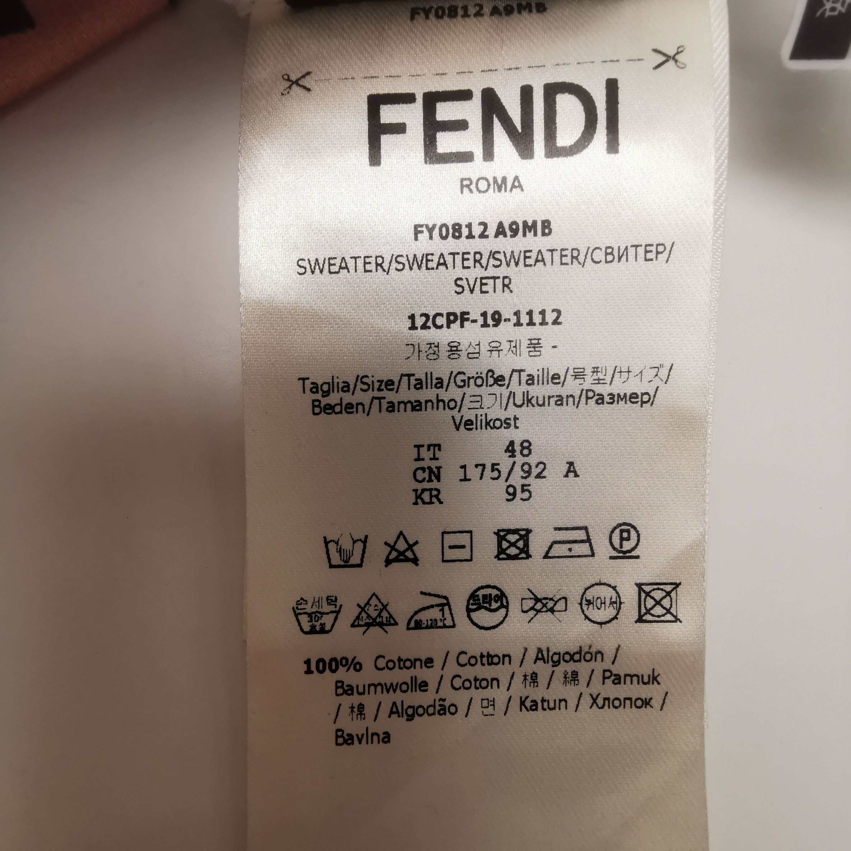 Fendi Fendi Men m Sweatshirts Hoodies Size US M / EU 48-50 / 2 - 7 Thumbnail