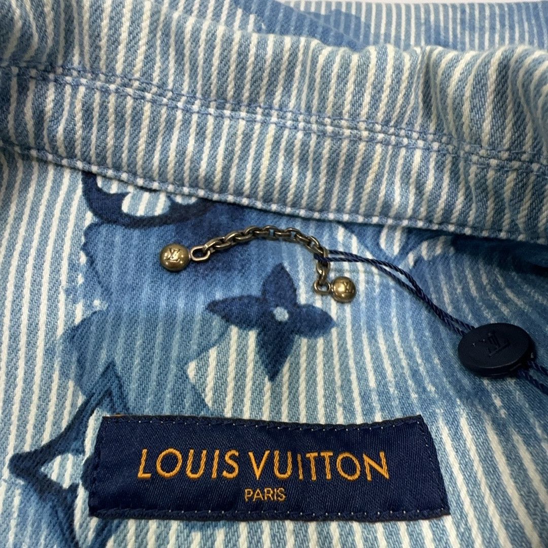 Louis Vuitton Louis Vuitton Monogram Stripe Button Up Shirt Size S Size US S / EU 44-46 / 1 - 3 Thumbnail