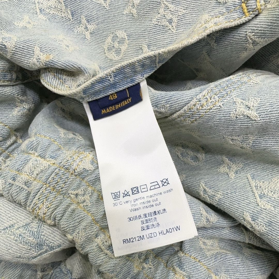 Louis Vuitton Louis Vuitton x NBA Monogram Denim Hoodie Jacket Size 48 Size US M / EU 48-50 / 2 - 4 Thumbnail