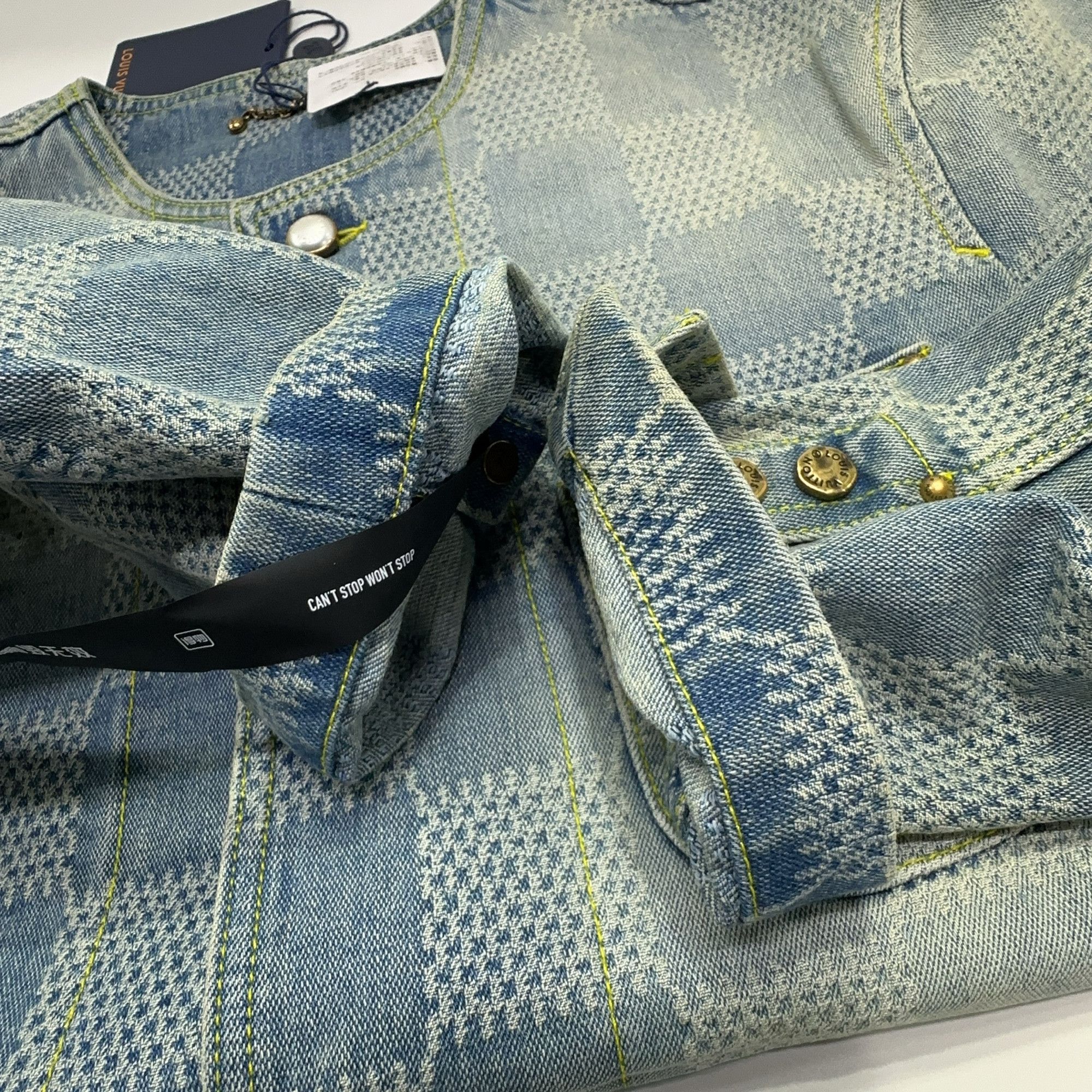 Louis Vuitton Louis Vuitton Checkerboard Denim Jacket Size S Size US S / EU 44-46 / 1 - 8 Thumbnail
