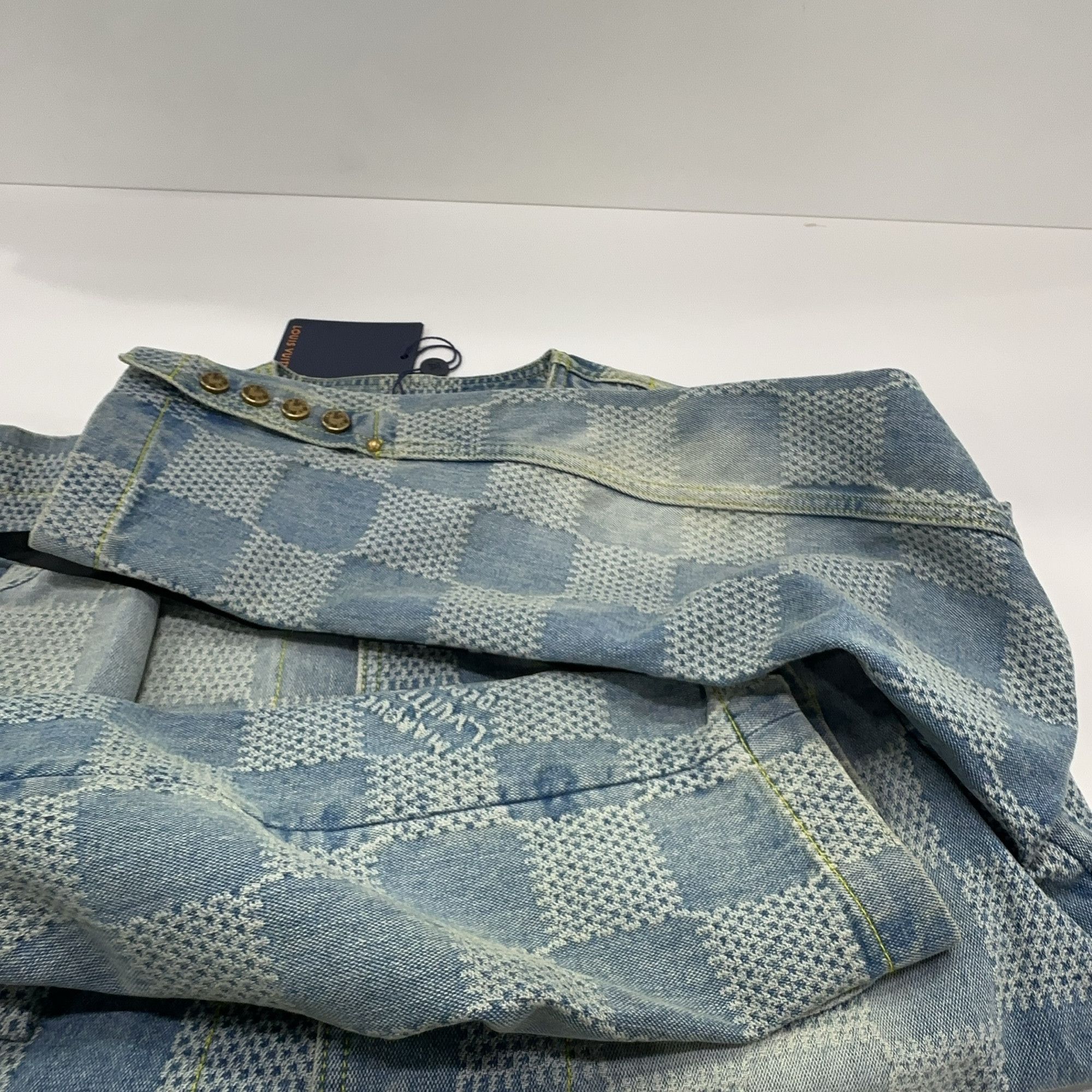 Louis Vuitton Louis Vuitton Checkerboard Denim Jacket Size S Size US S / EU 44-46 / 1 - 7 Thumbnail