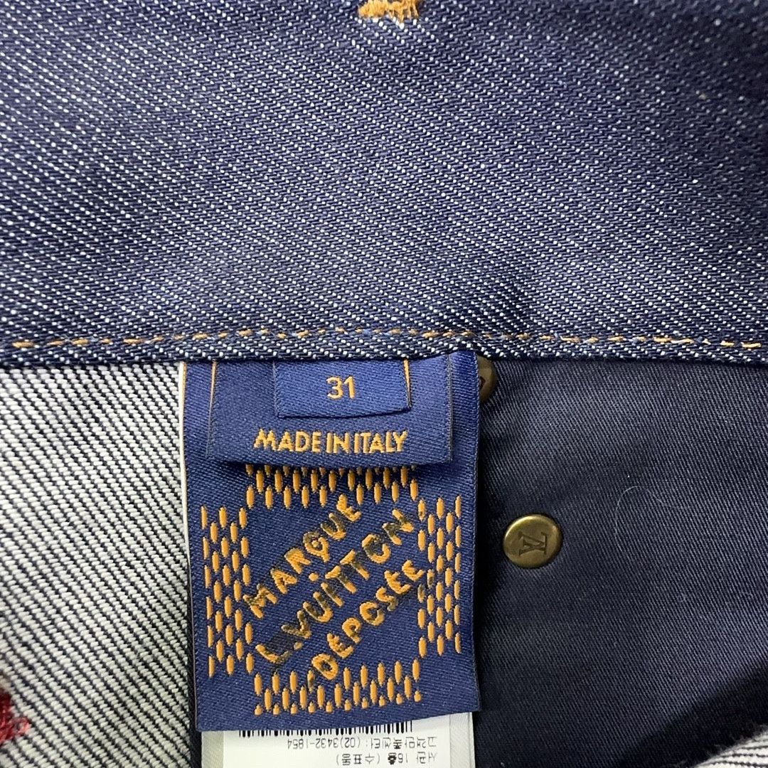 Louis Vuitton Louis Vuitton Taylor Embroidered Denim Jeans Size 31 Size US 31 - 4 Thumbnail
