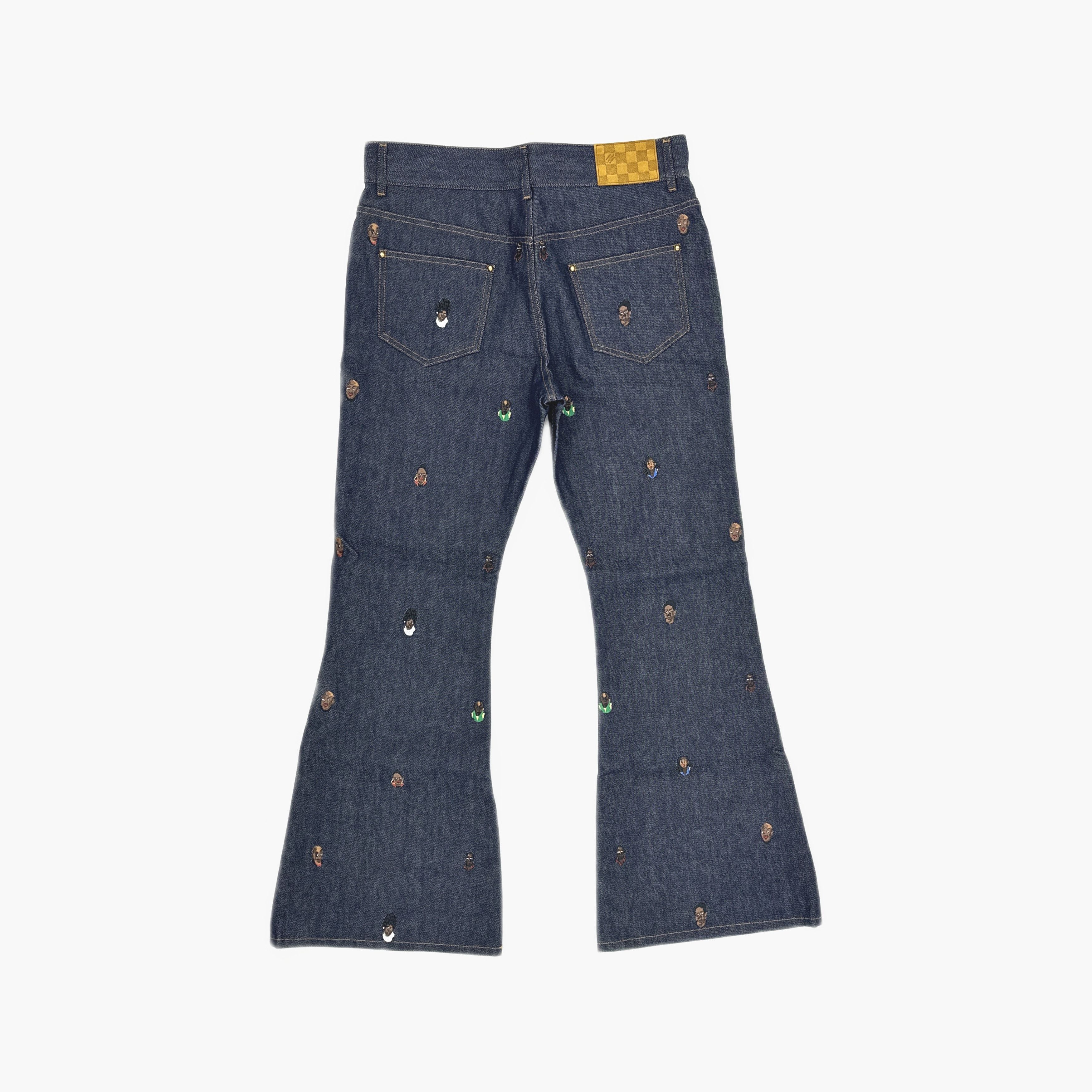 Louis Vuitton Louis Vuitton Taylor Embroidered Denim Jeans Size 31 Size US 31 - 2 Thumbnail