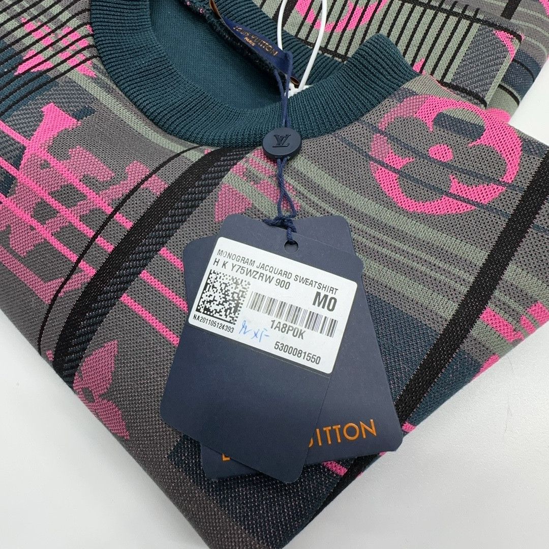 Louis Vuitton Louis Vuitton Monogram Jacquard Sweatshirt Size M Size US M / EU 48-50 / 2 - 3 Thumbnail