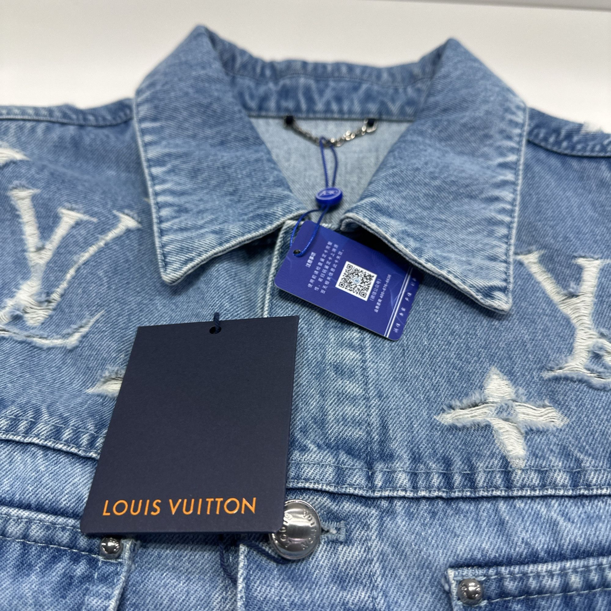Louis Vuitton Louis Vuitton Monogram Denim Jacket Size 52 Size US L / EU 52-54 / 3 - 3 Thumbnail