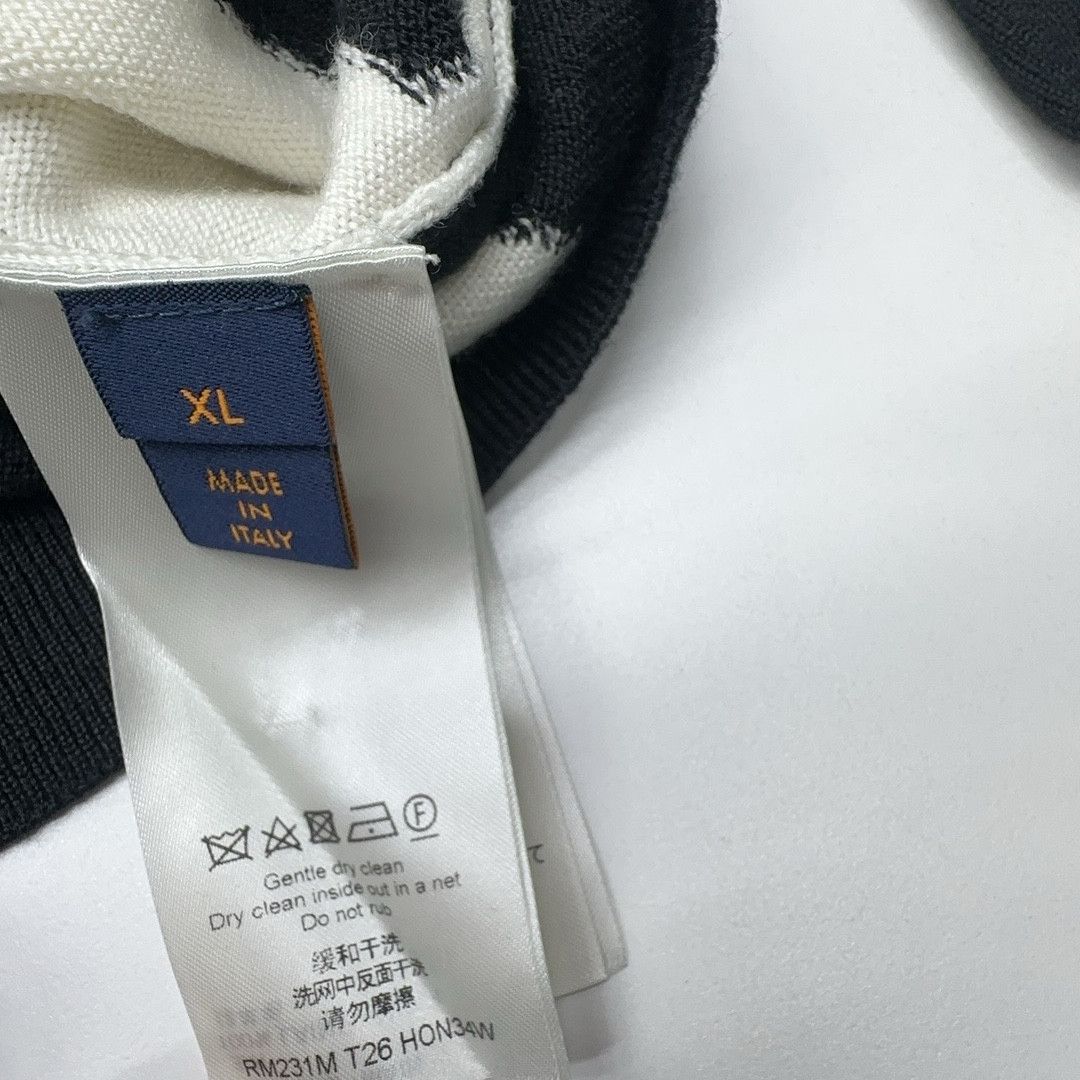 Louis Vuitton Louis Vuitton Abstract Logo Jacquard Sweater Size XL Size US XL / EU 56 / 4 - 4 Thumbnail