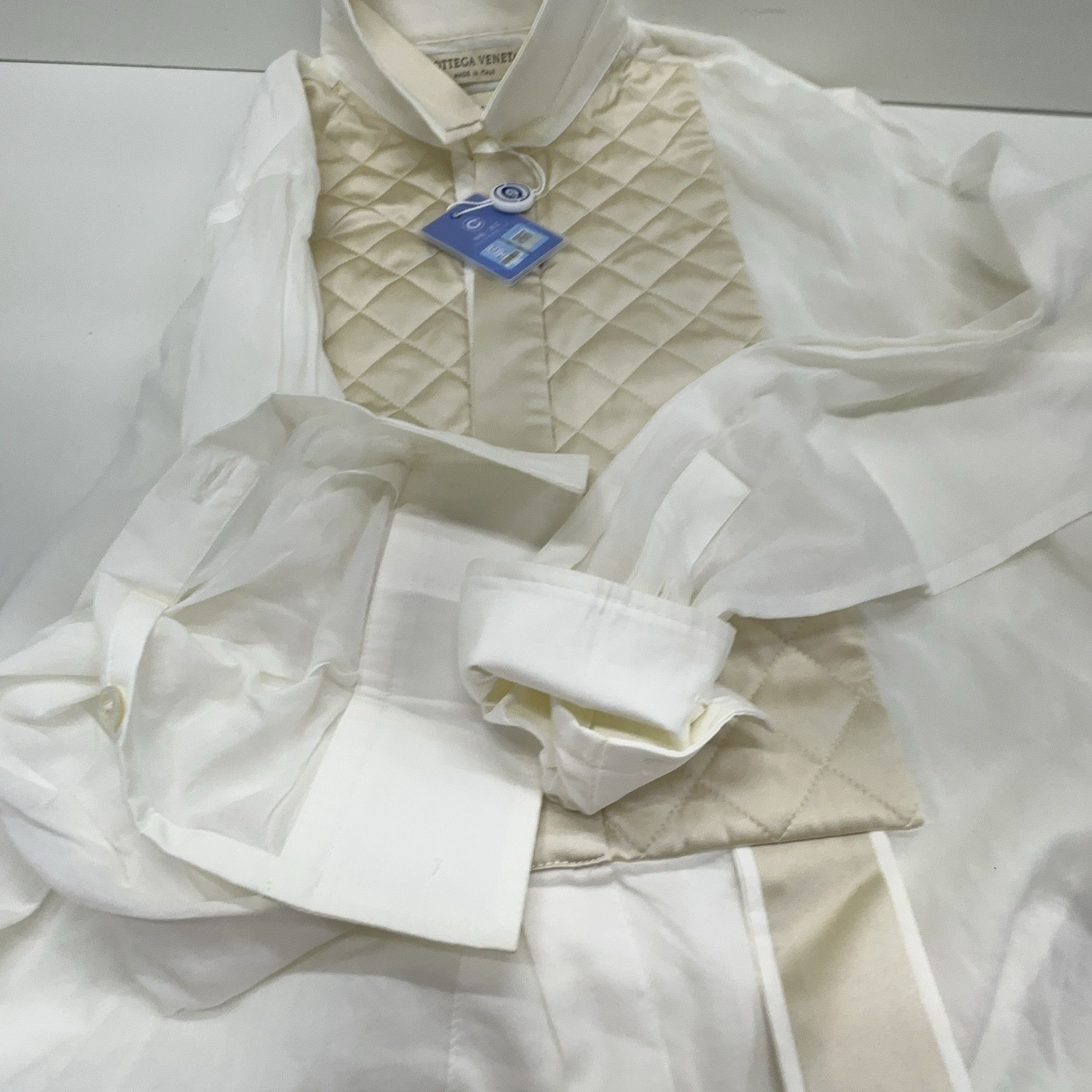 Bottega Veneta Bottega Veneta Quilted Panel Shirt Size M Size US XXS / EU 40 - 7 Thumbnail