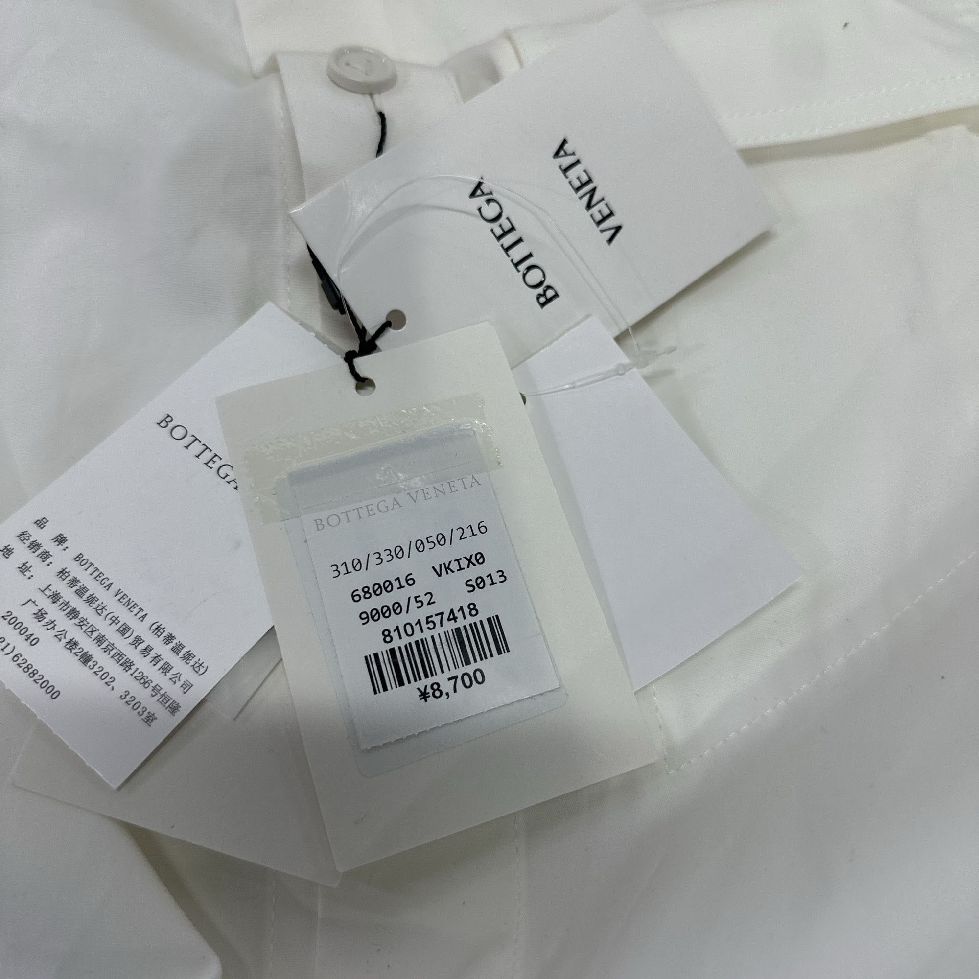 Bottega Veneta Bottega Veneta Cotton Button Up Shirt Size L Size US L / EU 52-54 / 3 - 3 Thumbnail