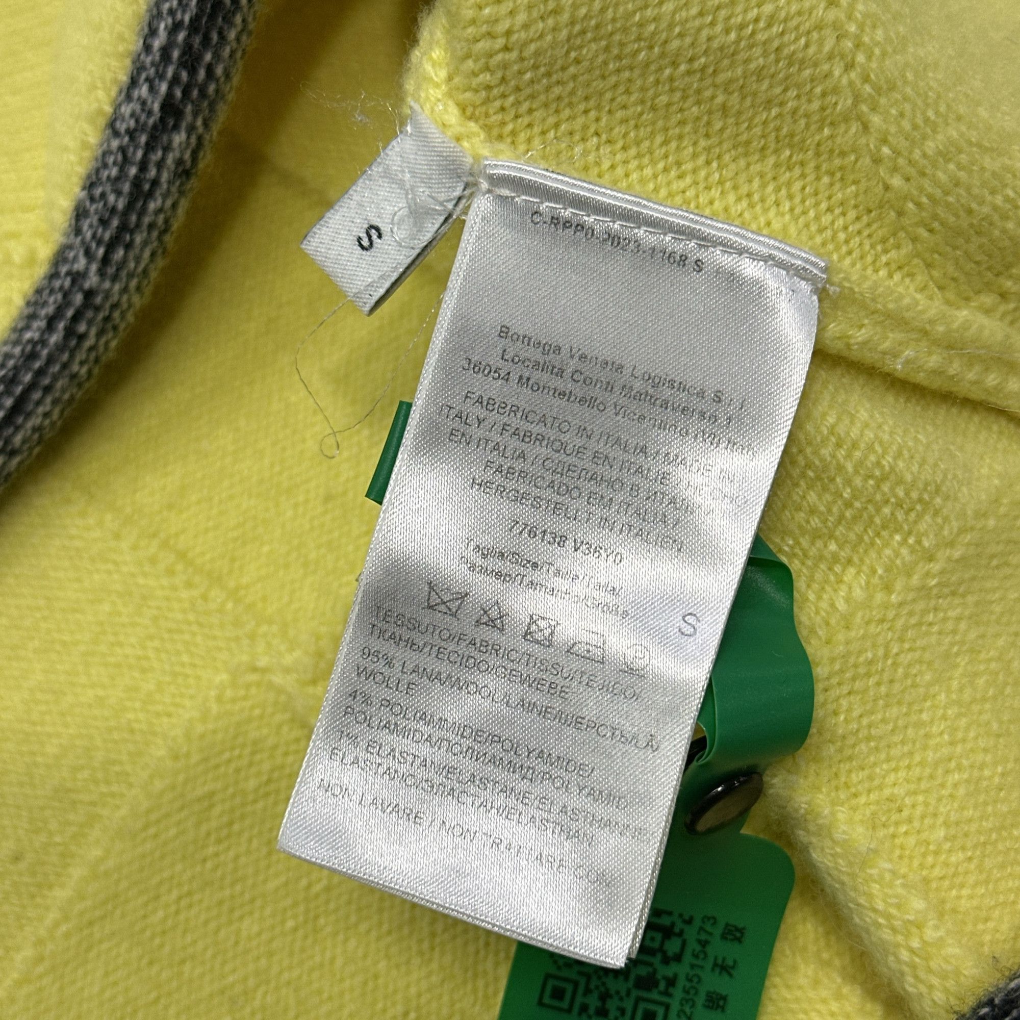 Bottega Veneta Bottega Veneta Quilted Wool Sweater Yellow Size S Size S / US 4 / IT 40 - 4 Thumbnail