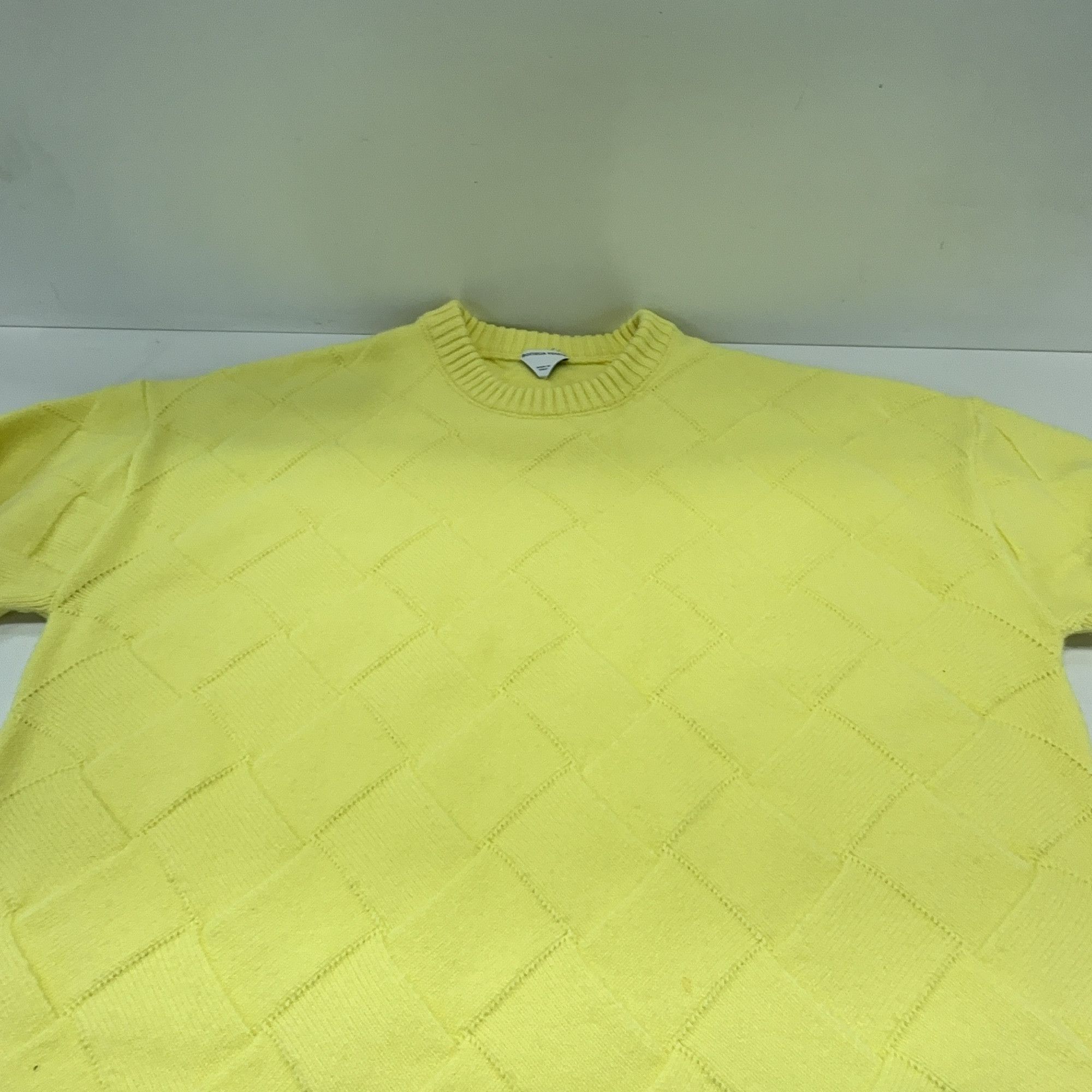 Bottega Veneta Bottega Veneta Quilted Wool Sweater Yellow Size S Size S / US 4 / IT 40 - 6 Thumbnail